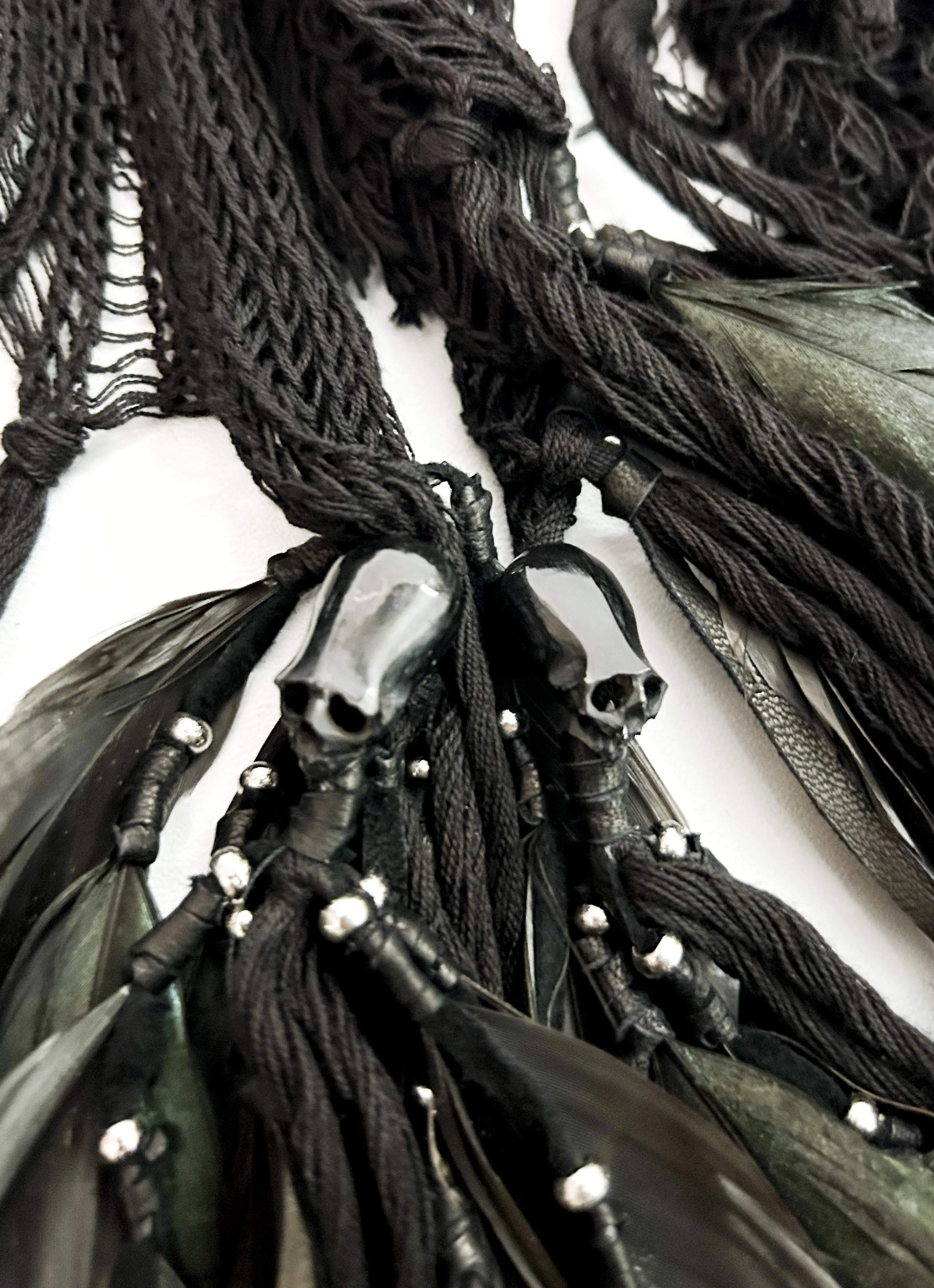 1402-ST05 Northern Light Knit Stole 02_BLK - Image 3