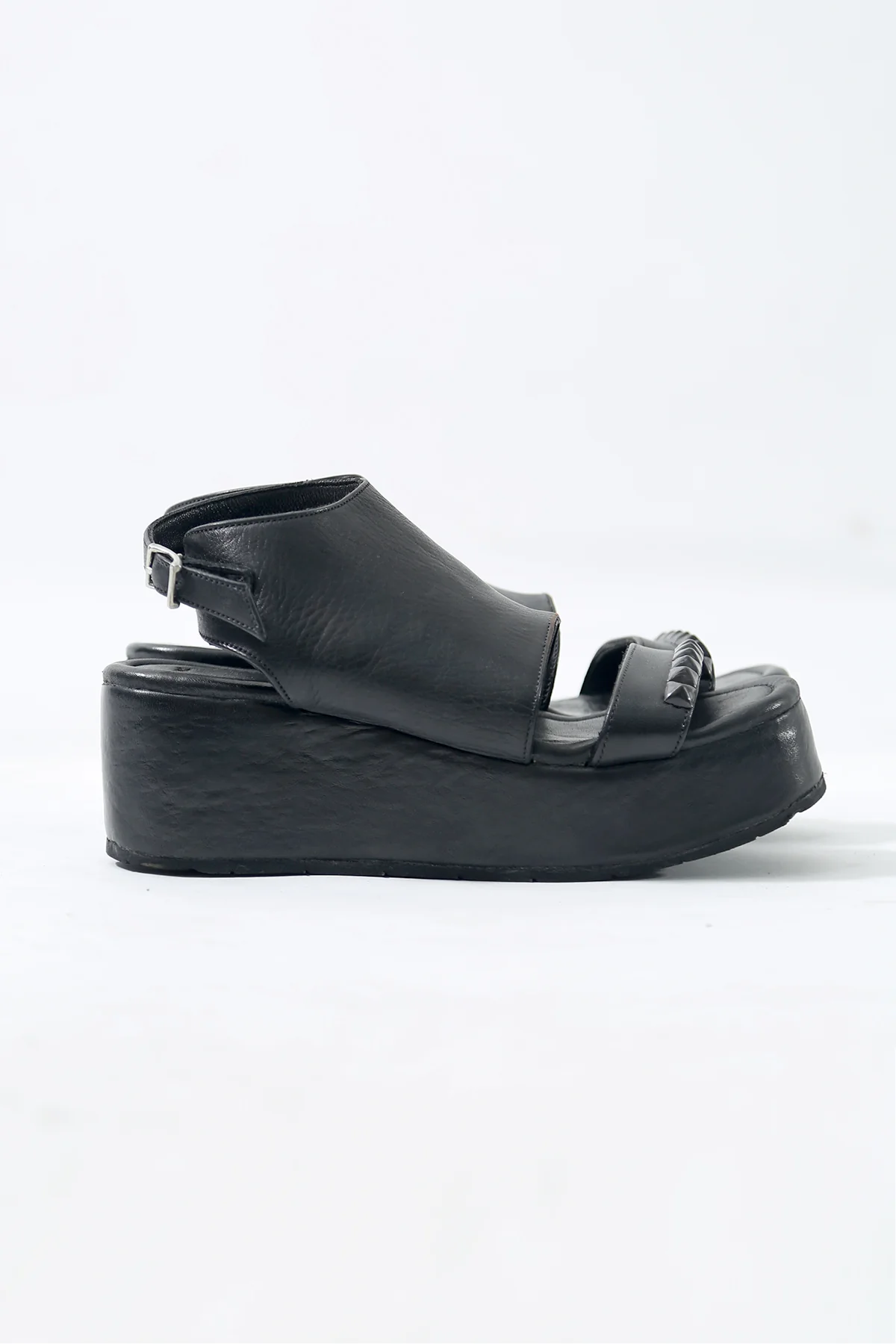 1801-BO04L Black Metal Sandal PMD - Image 5