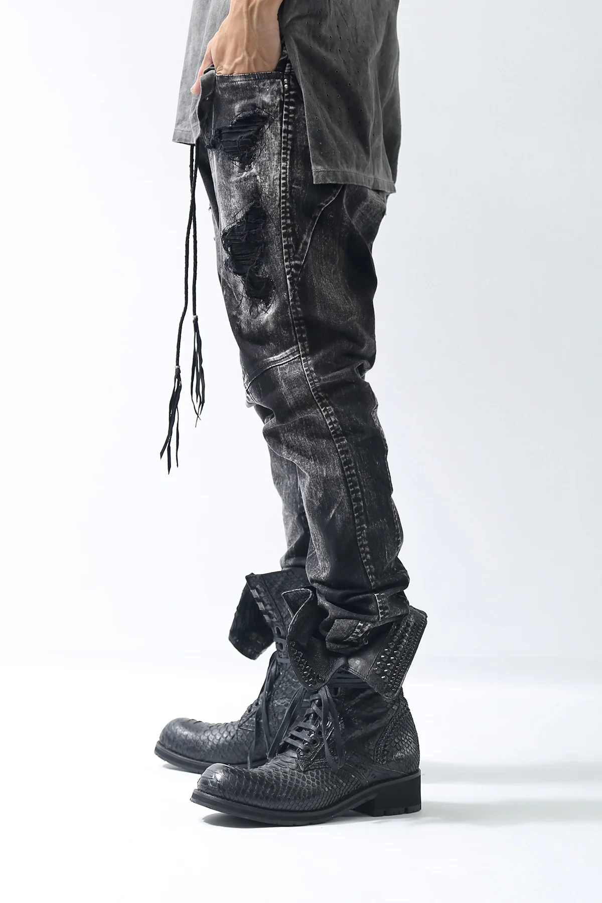 1902-PT06B Discharged Crush Pants - Image 11