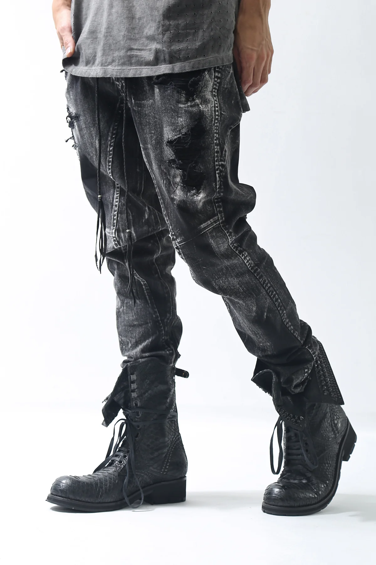 1902-PT06B Discharged Crush Pants - Image 3