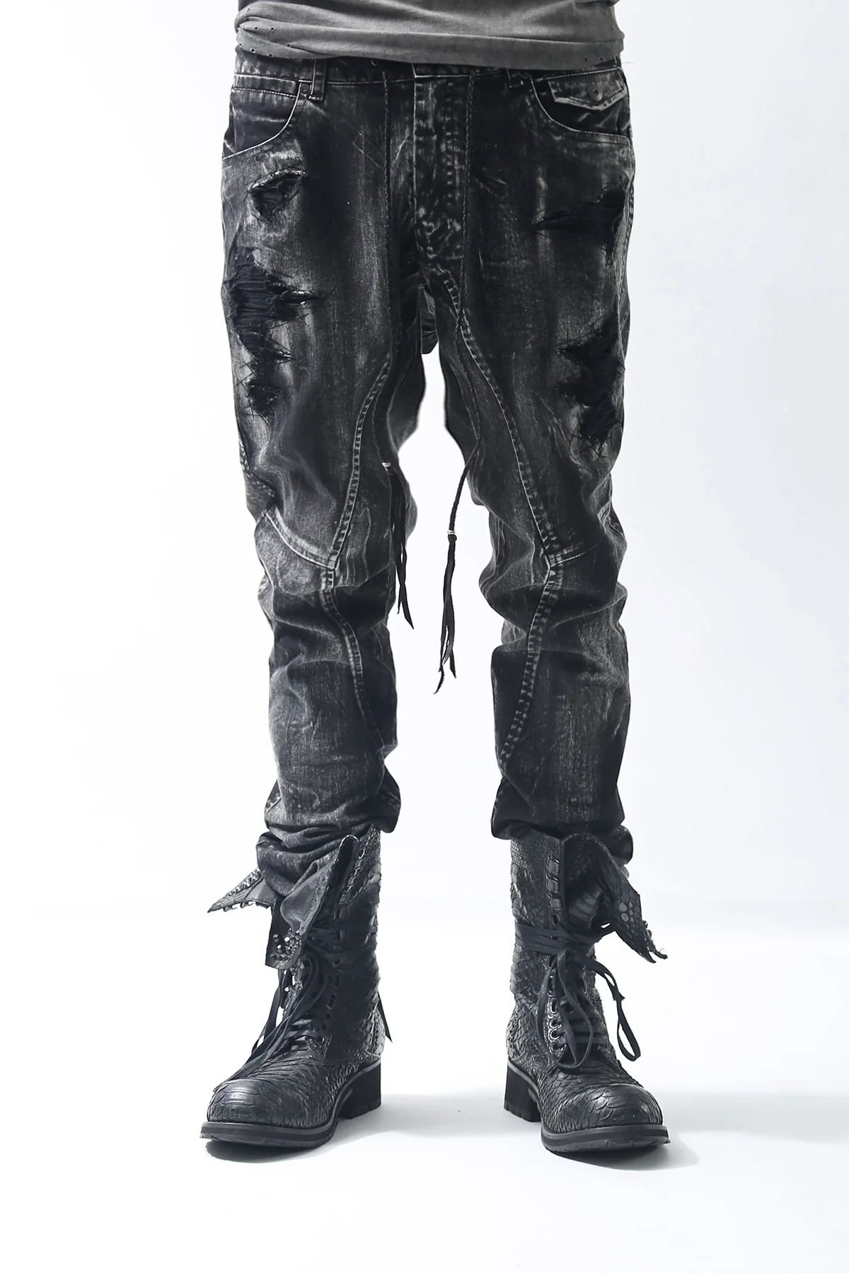1902-PT06B Discharged Crush Pants - Image 4