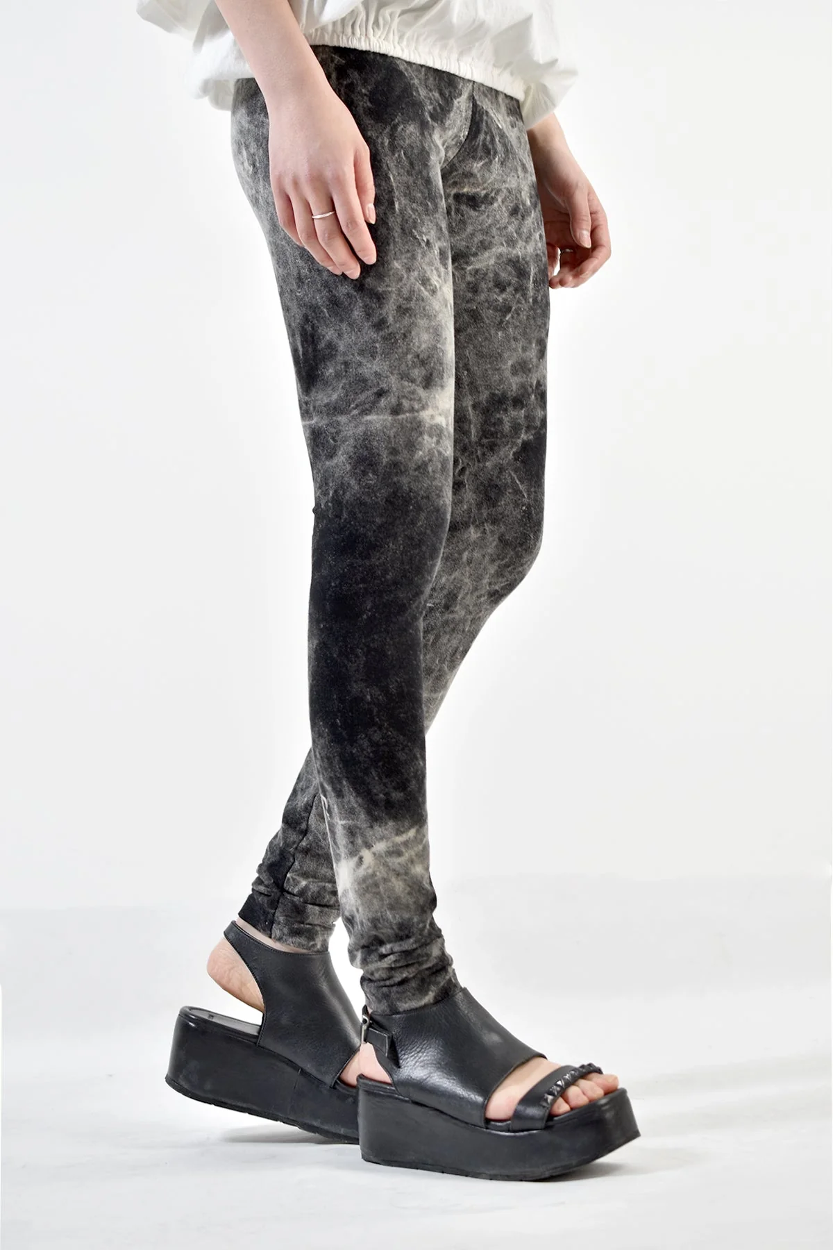 2001-PT15W Powder Storm Leggings 02 Black -Women's- - Image 9