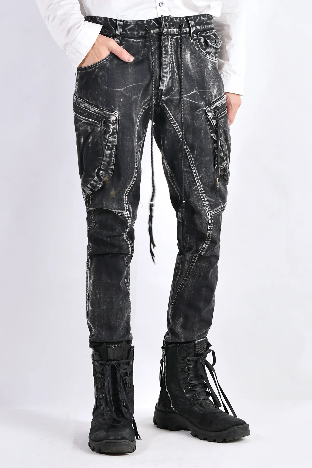 2102-PT02B Discharged Double Pocket Twill Pants 03 - Image 12