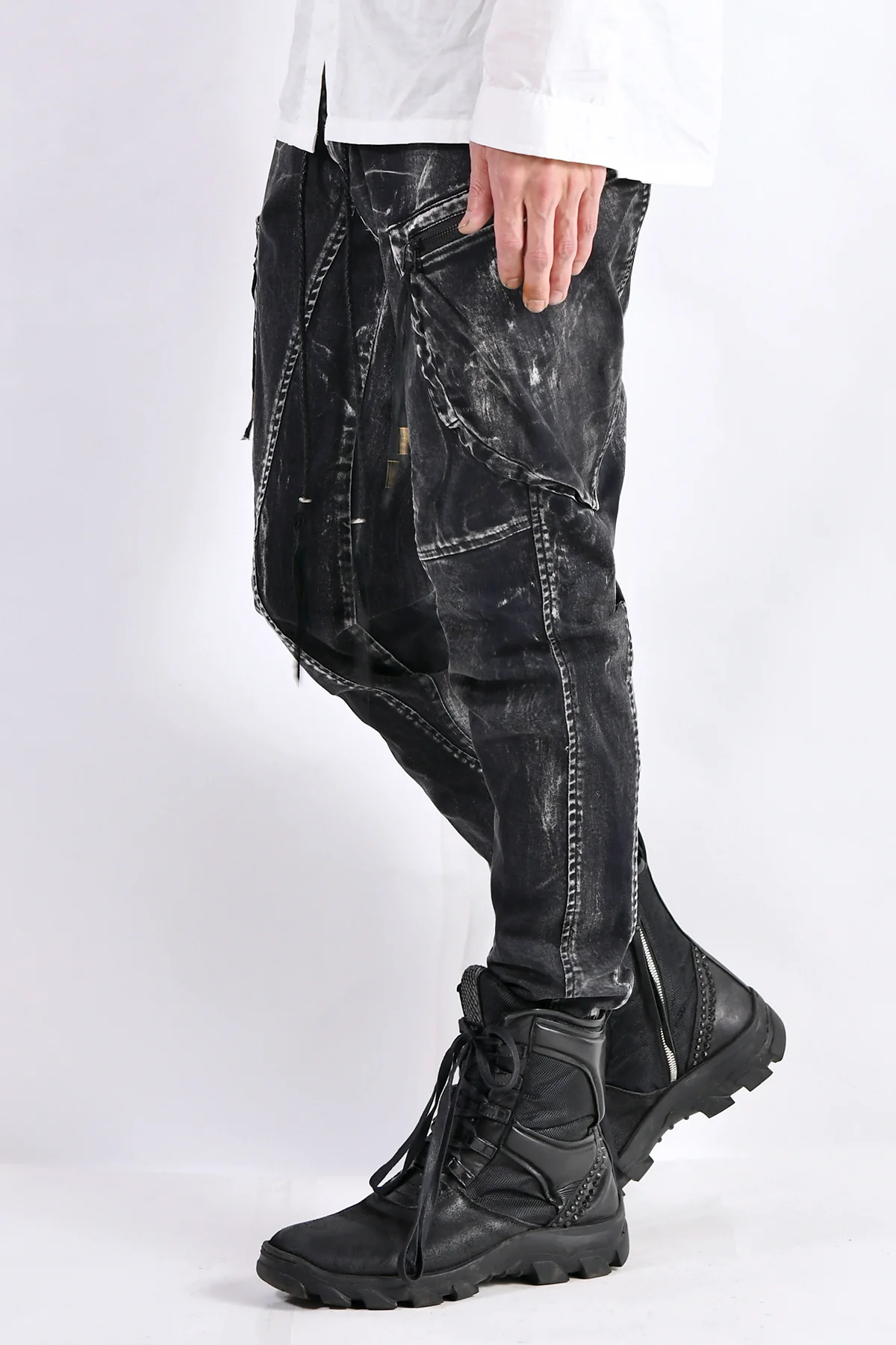 2102-PT02B Discharged Double Pocket Twill Pants 03 - Image 4