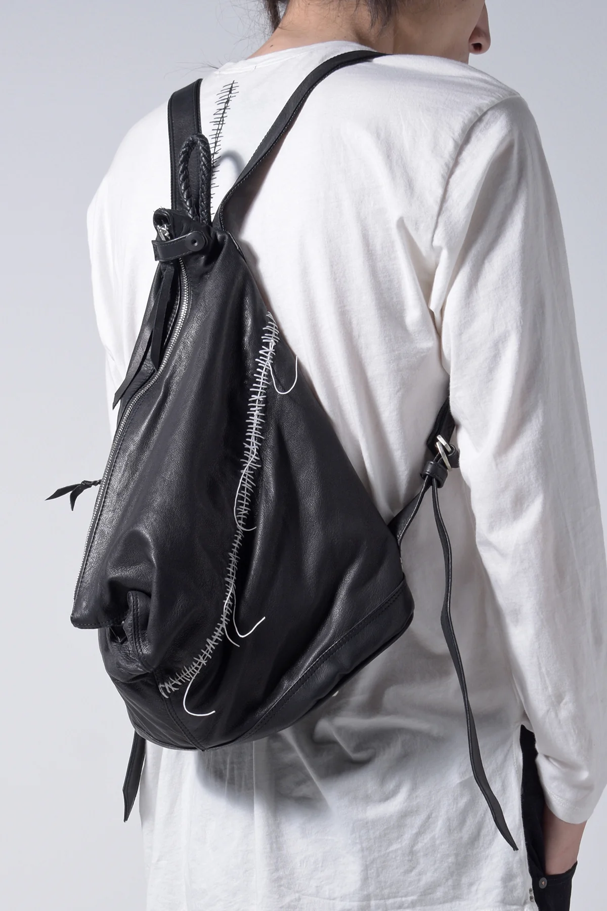 2202-BG01 Hand Stitch Triangle Backpack - Image 2