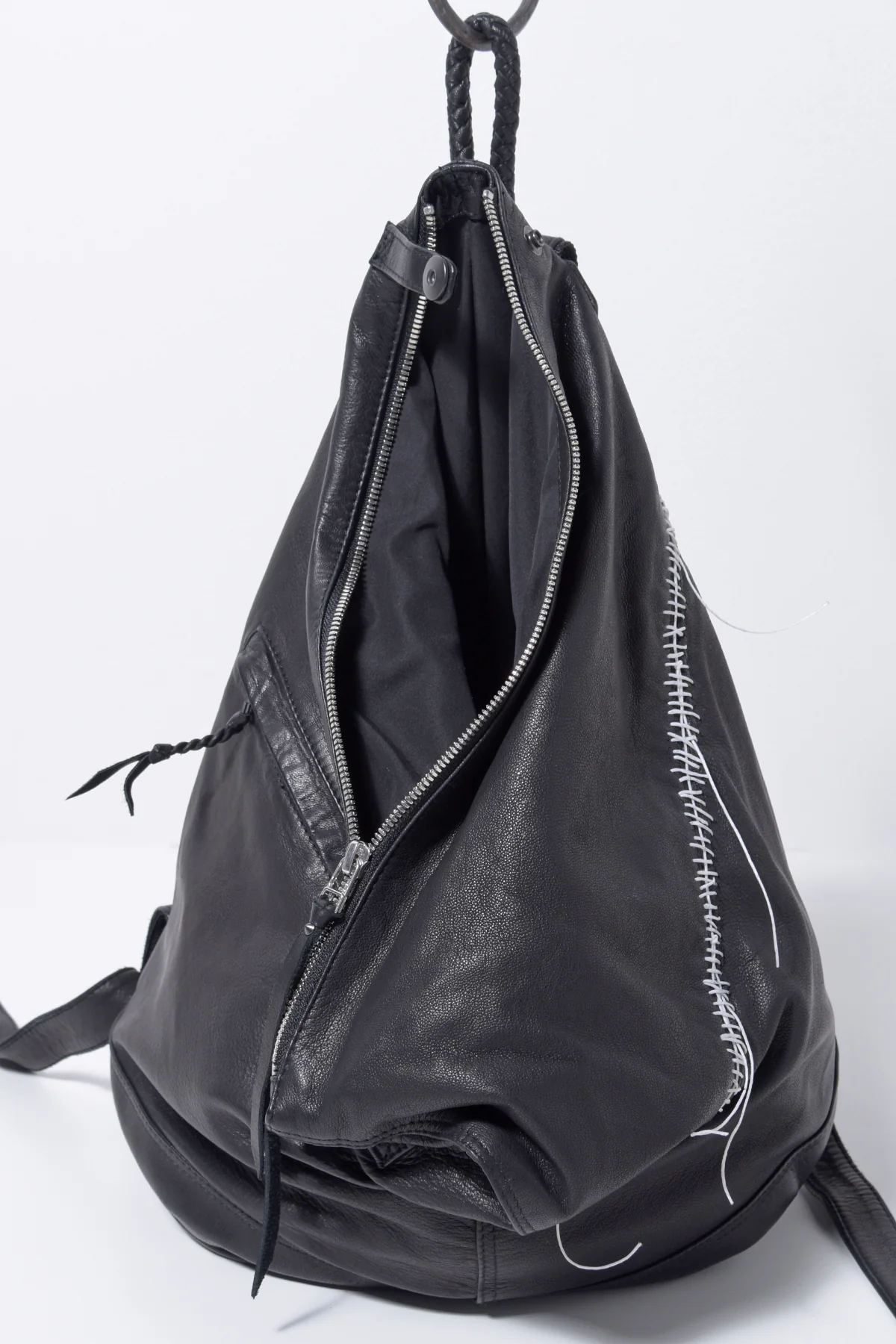 2202-BG01 Hand Stitch Triangle Backpack - Image 7