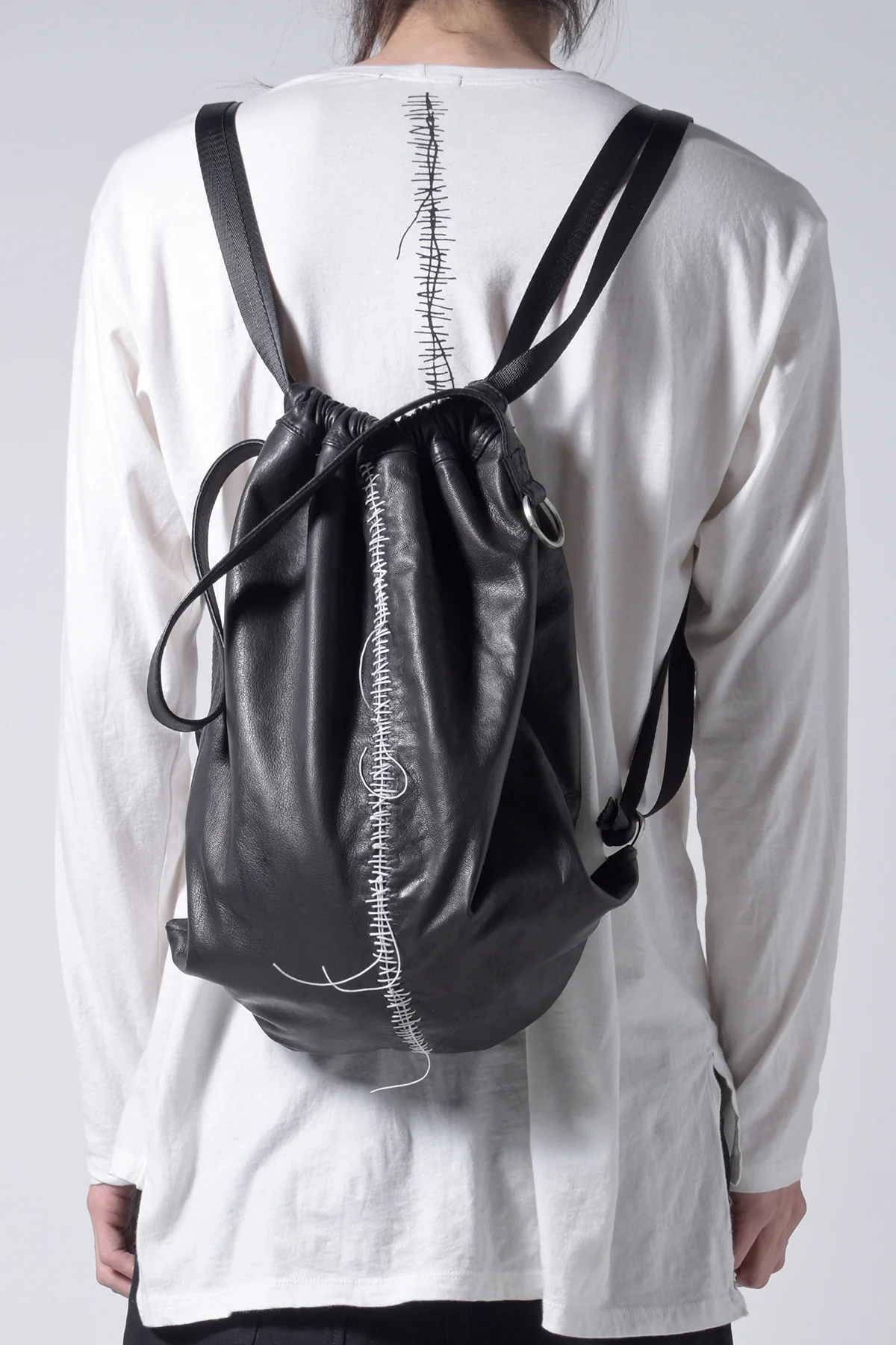 2202-BG03 Hand Stitch Black Sack 03 - Image 14