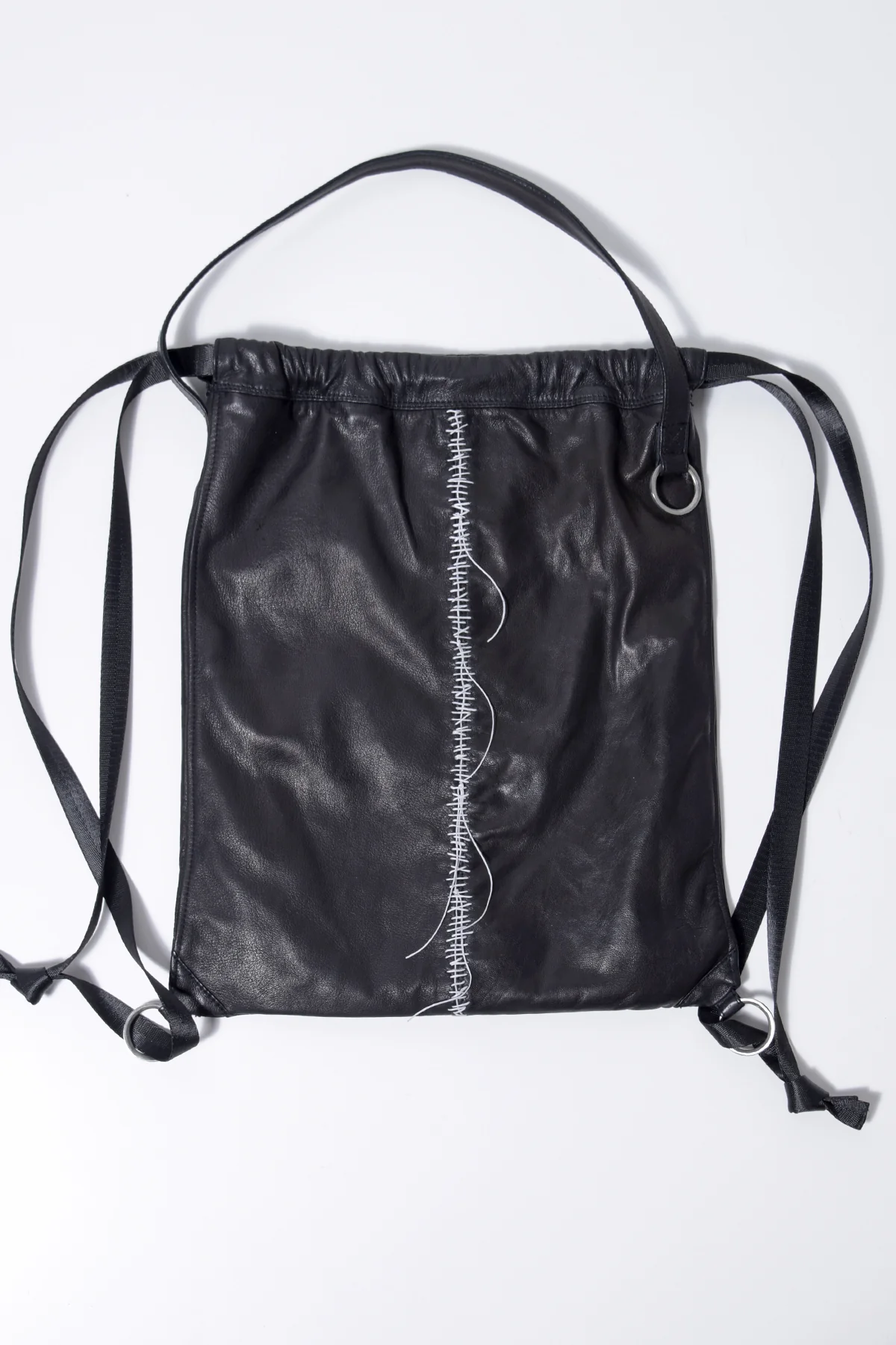 2202-BG03 Hand Stitch Black Sack 03 - Image 6