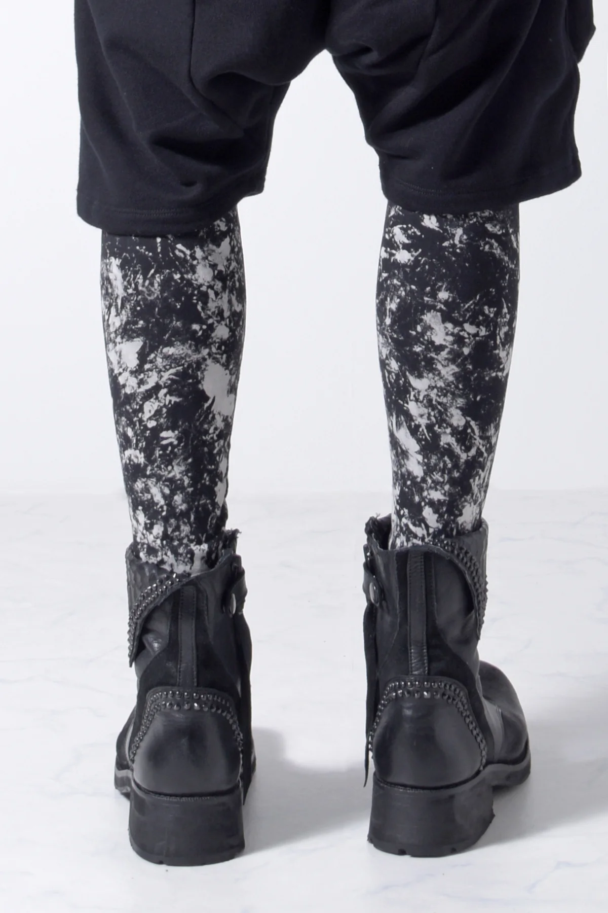 2202-PT07 Flake Discharged Leggings -Men's- - Image 5