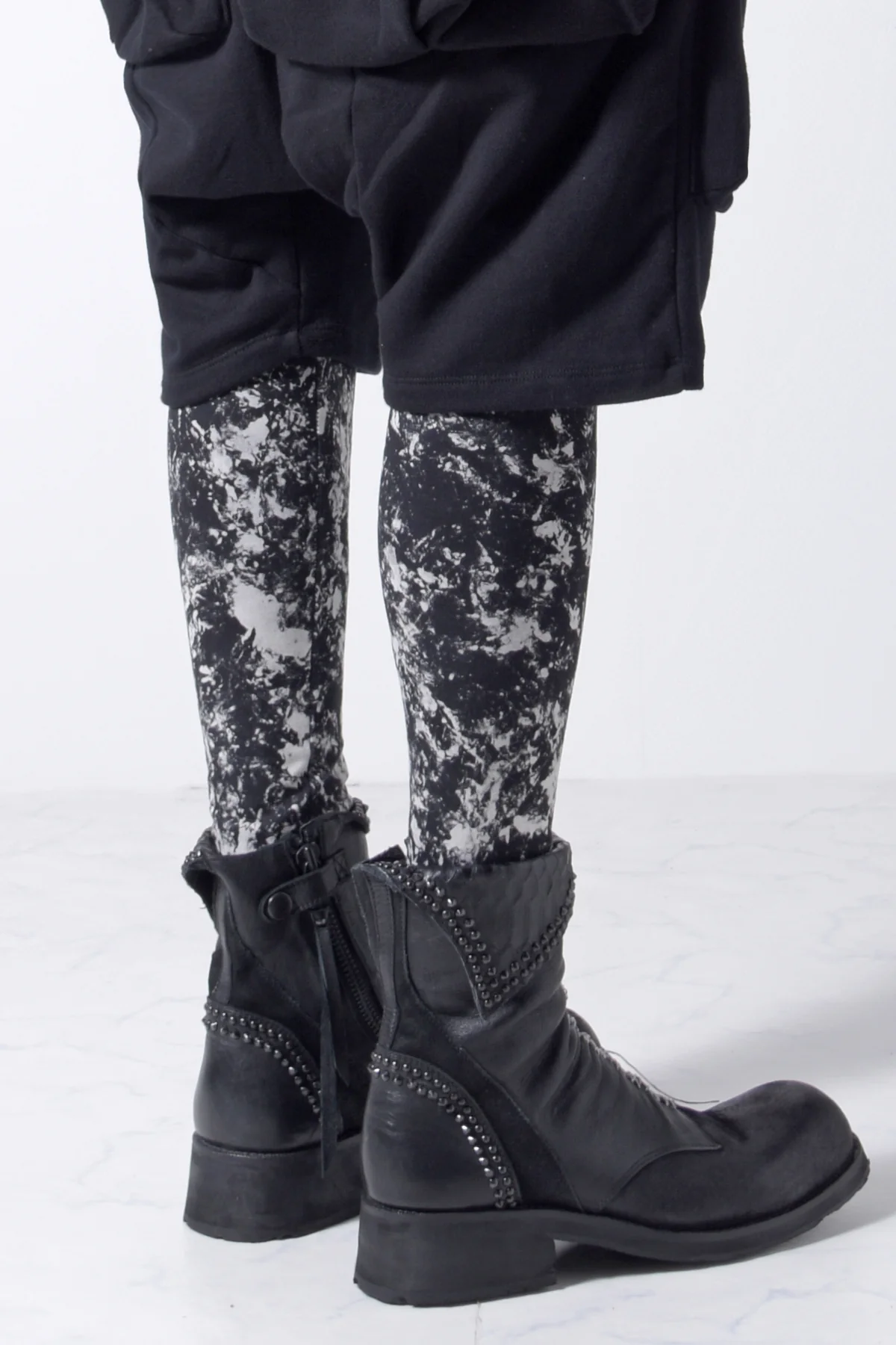 2202-PT07 Flake Discharged Leggings -Men's- - Image 6