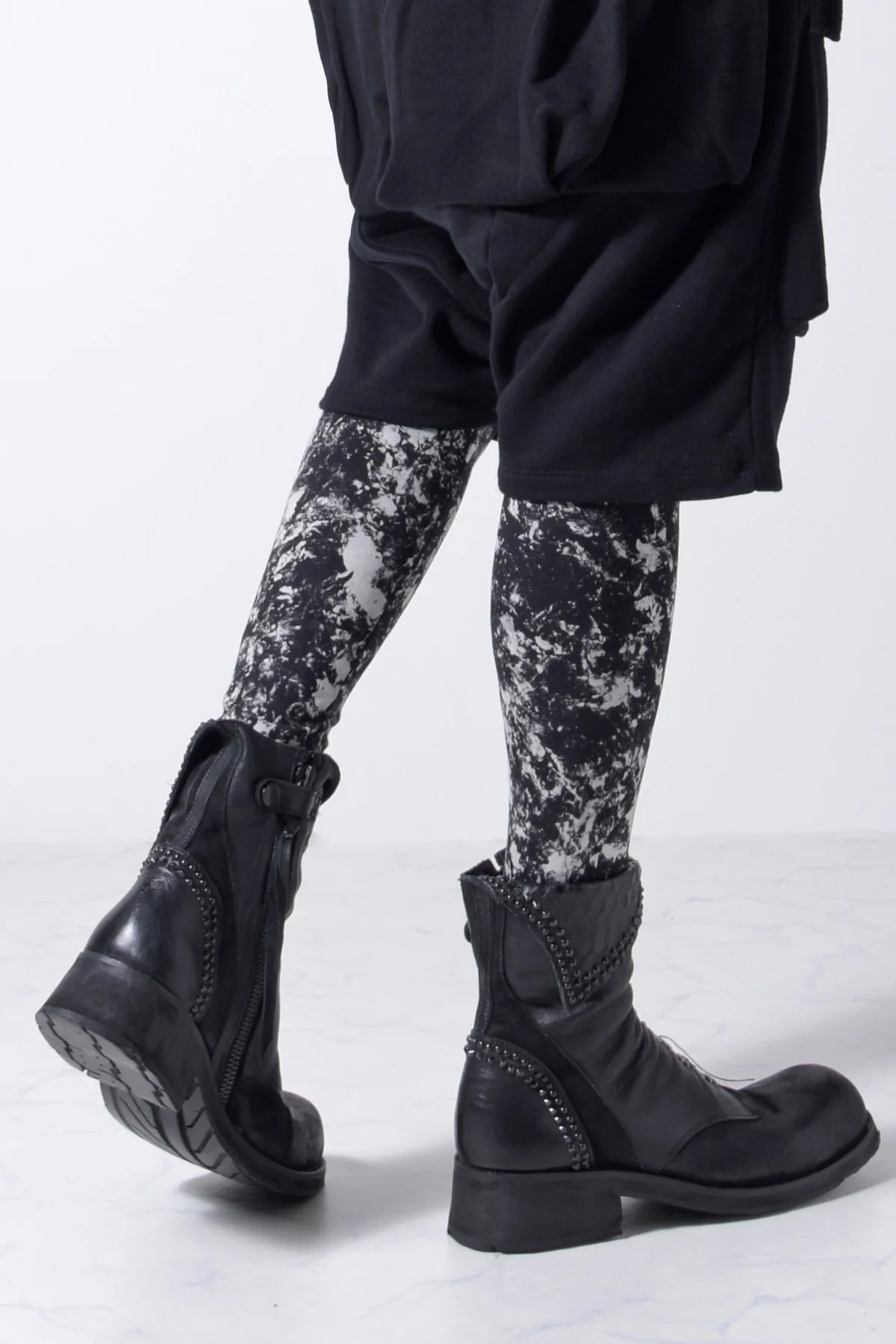 2202-PT07 Flake Discharged Leggings -Men's- - Image 7