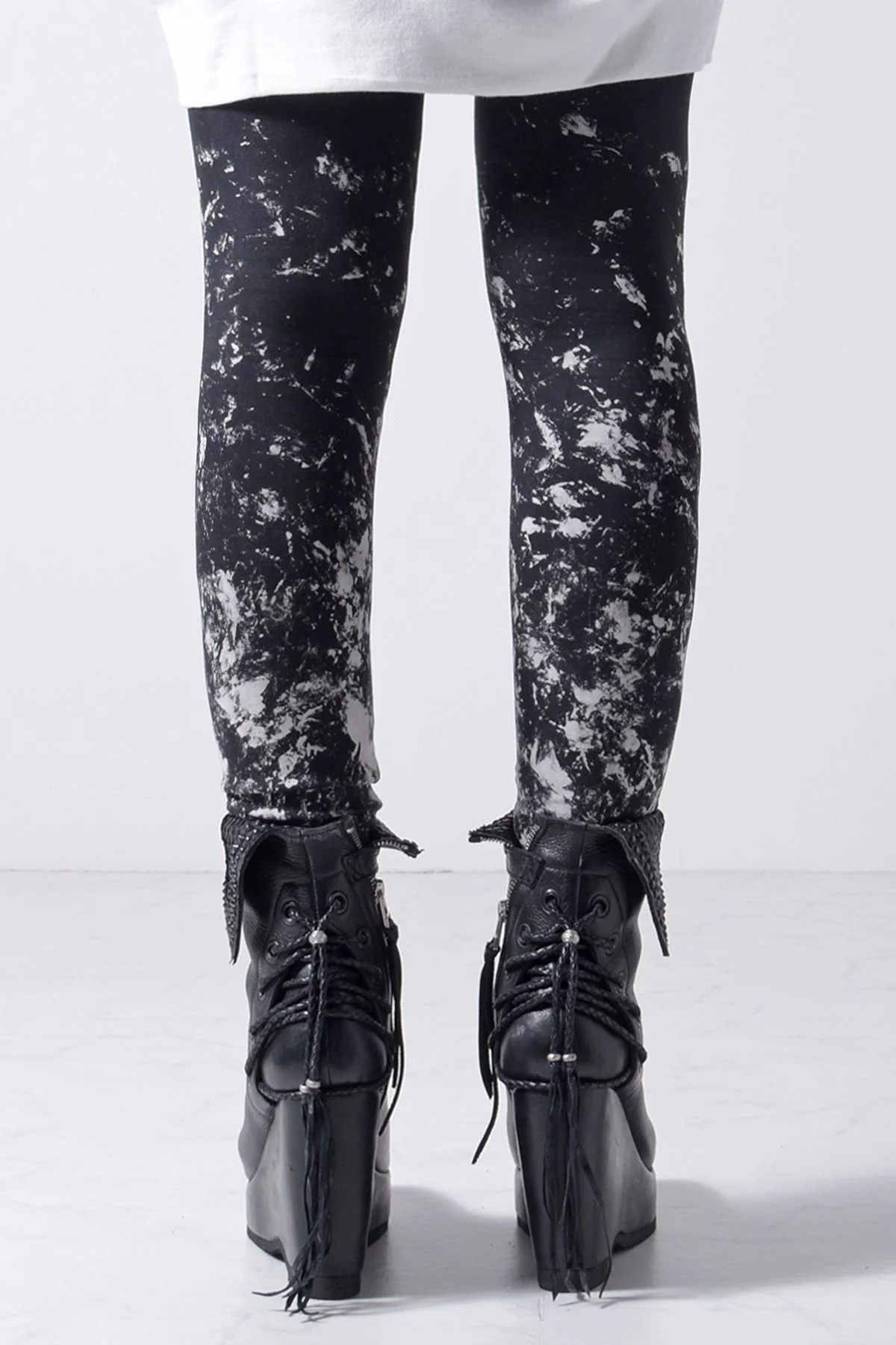 2202-PT07W Flake Discharged Leggings -Women's- - Image 4