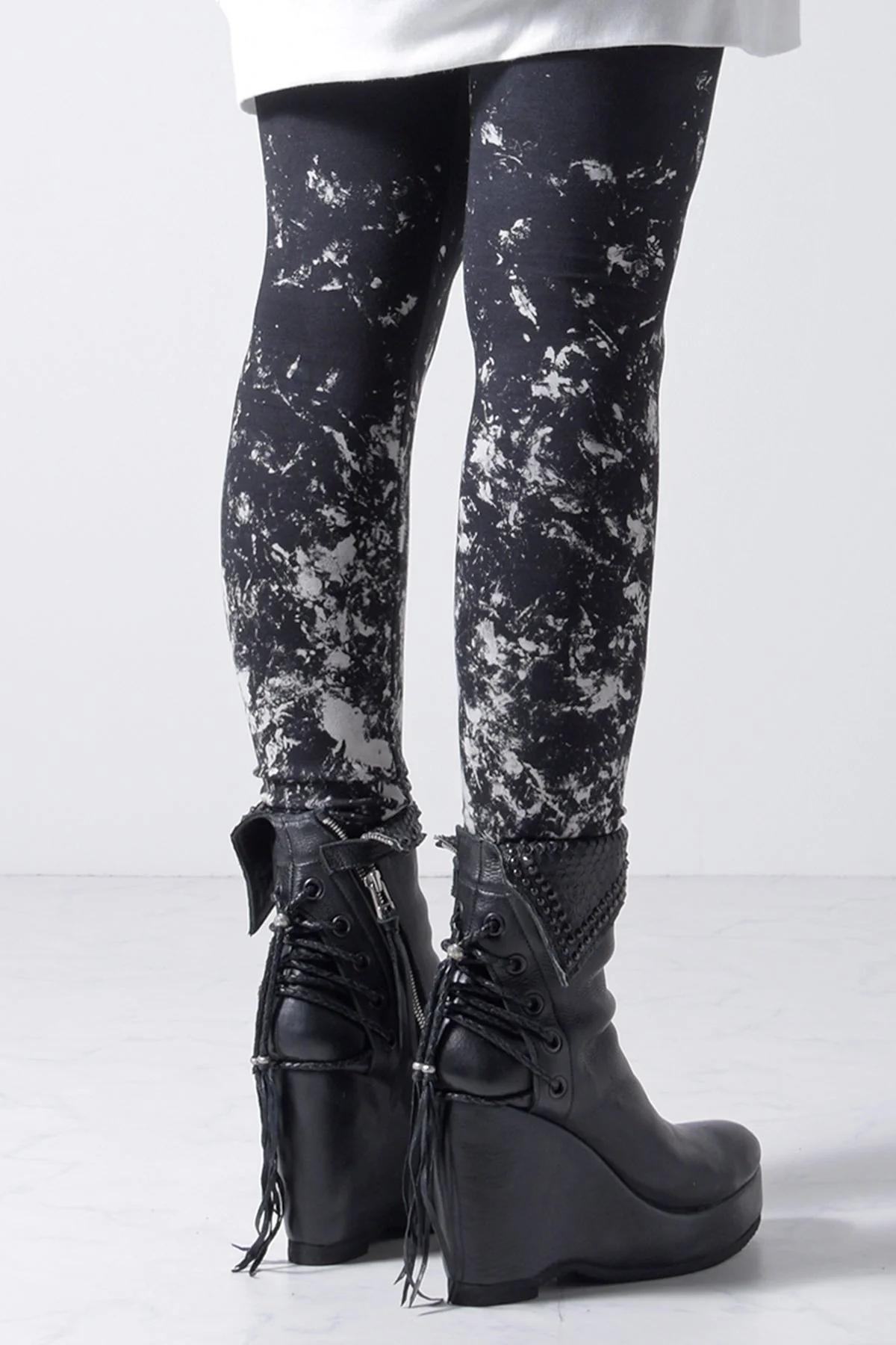 2202-PT07W Flake Discharged Leggings -Women's- - Image 6