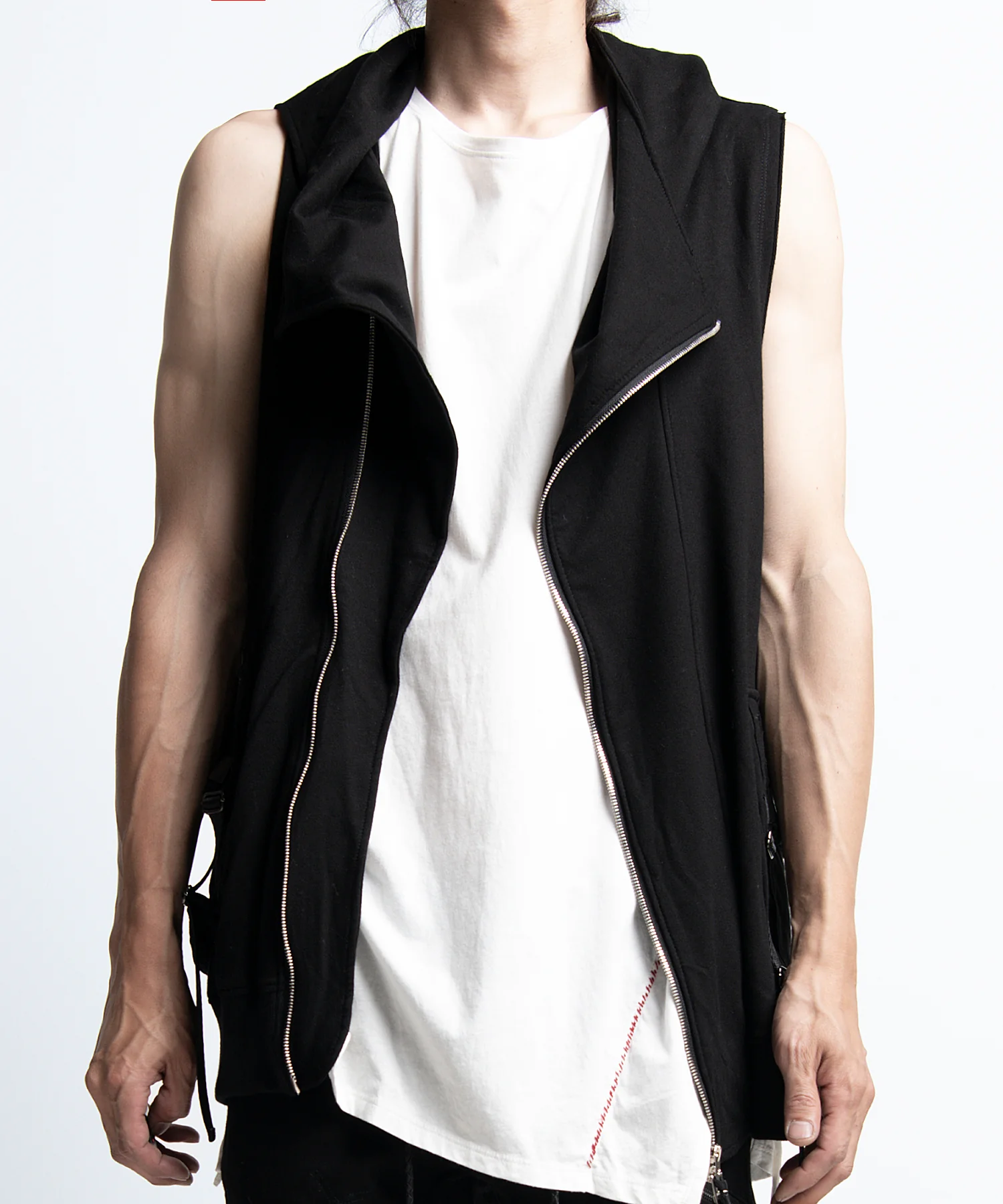 2401-TP08 Black Raven Vest 05 Black - Image 3