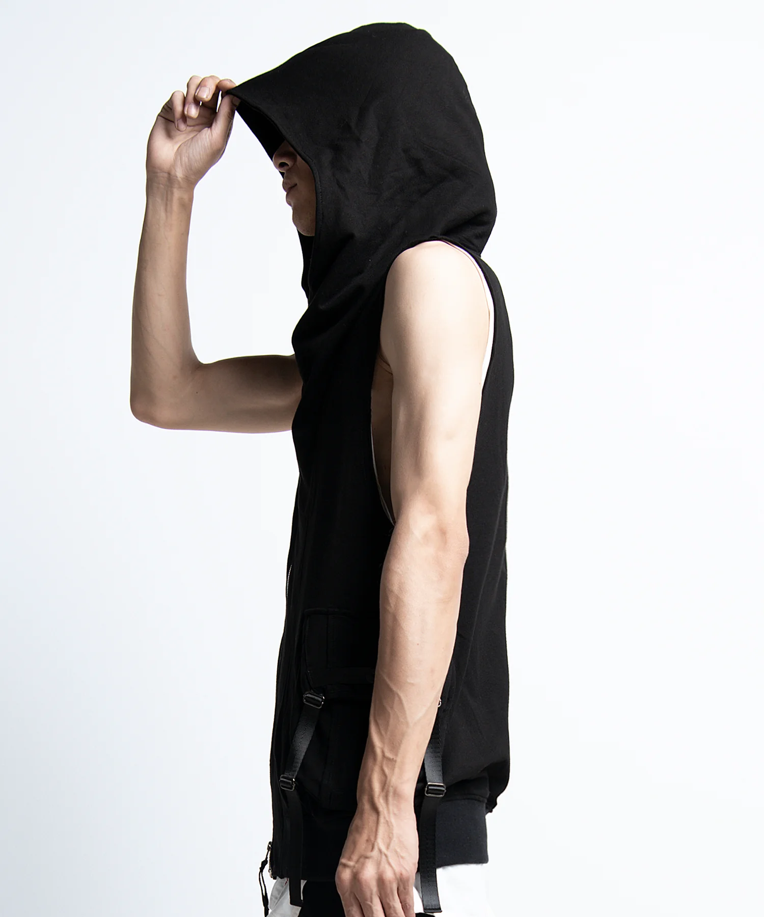 2401-TP08 Black Raven Vest 05 Black - Image 8