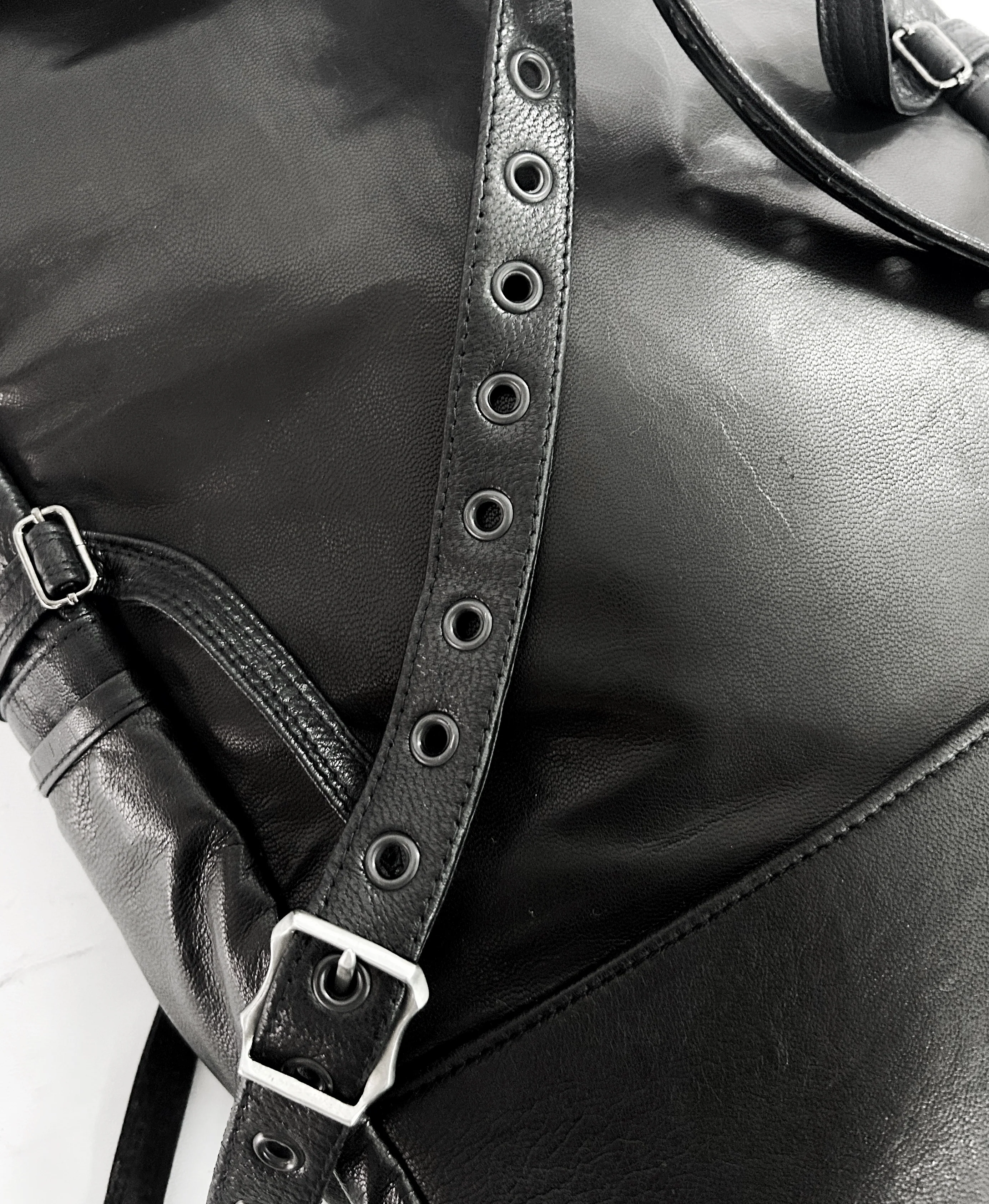 2402-BG03 Black Metal Backpack 02/ SPC - Image 5
