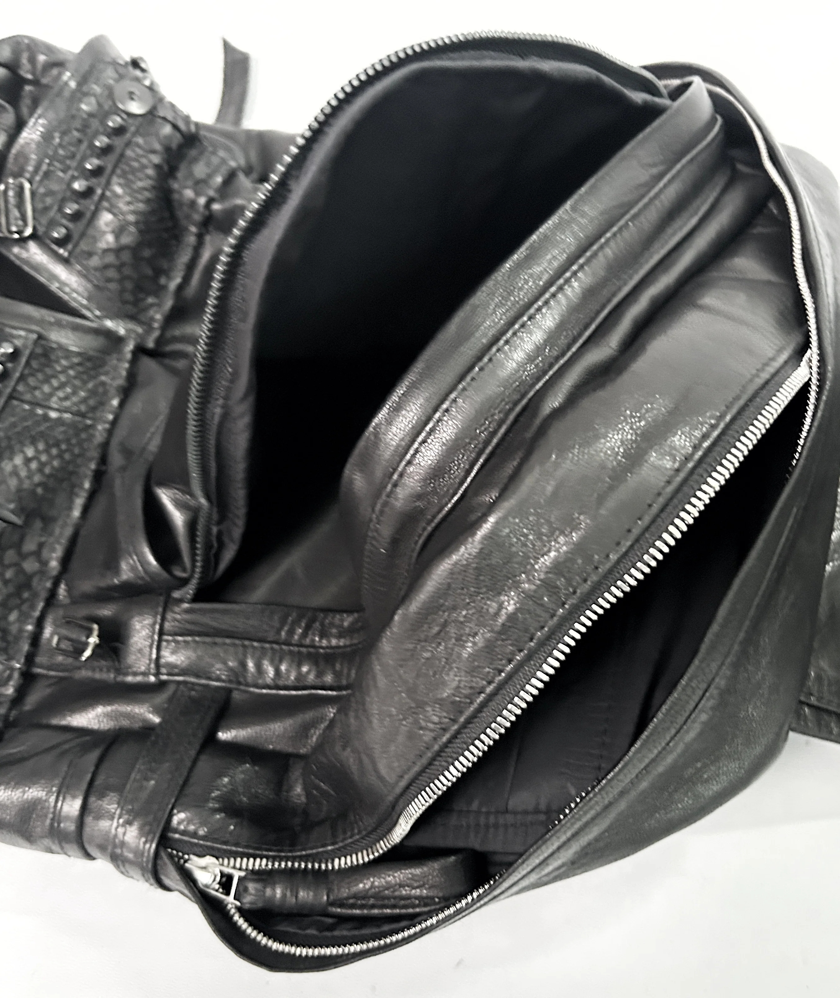 2402-BG03 Black Metal Backpack 02/ SPC - Image 7