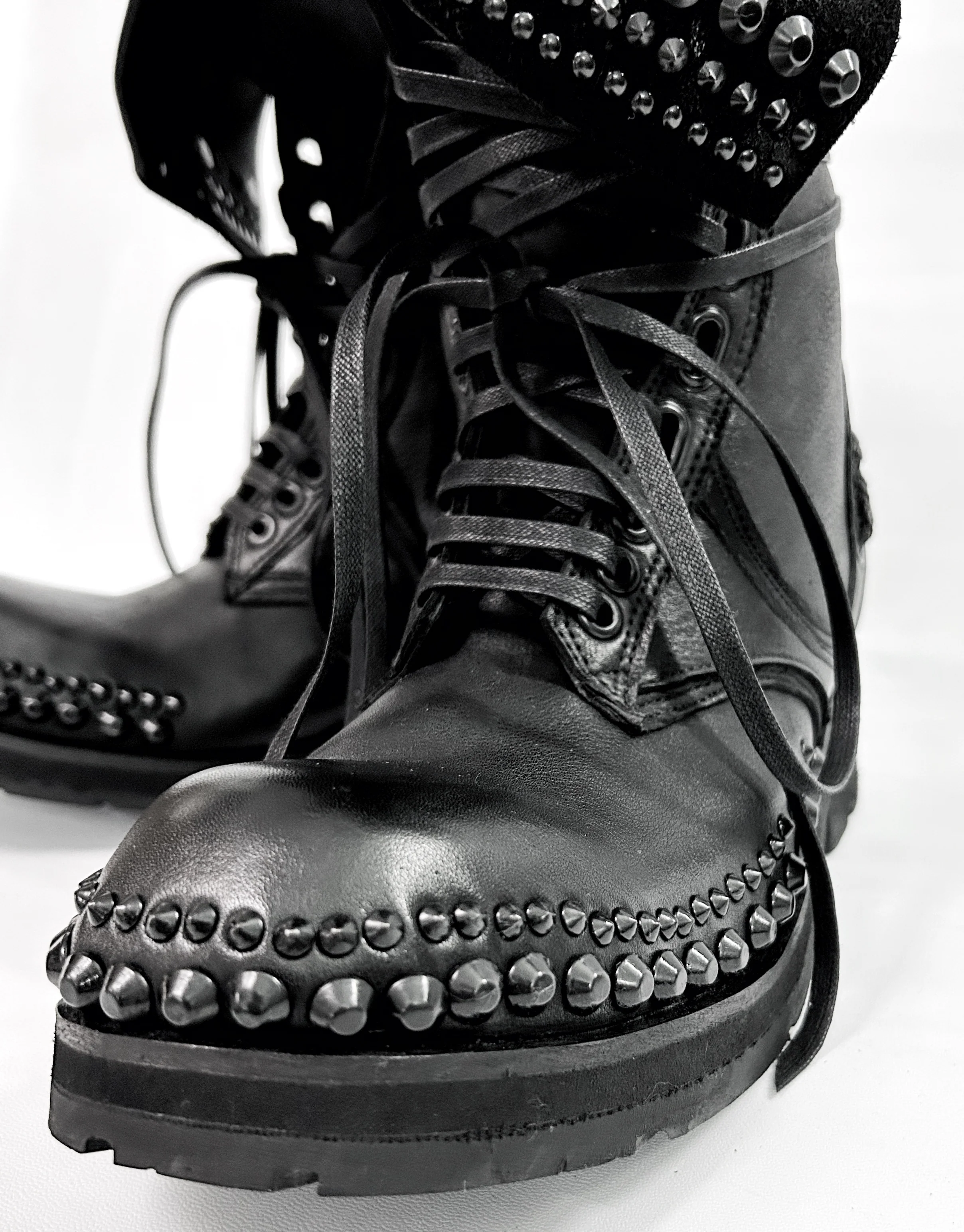 2402-BO02 Chrome Braided Boots 12 - Image 4