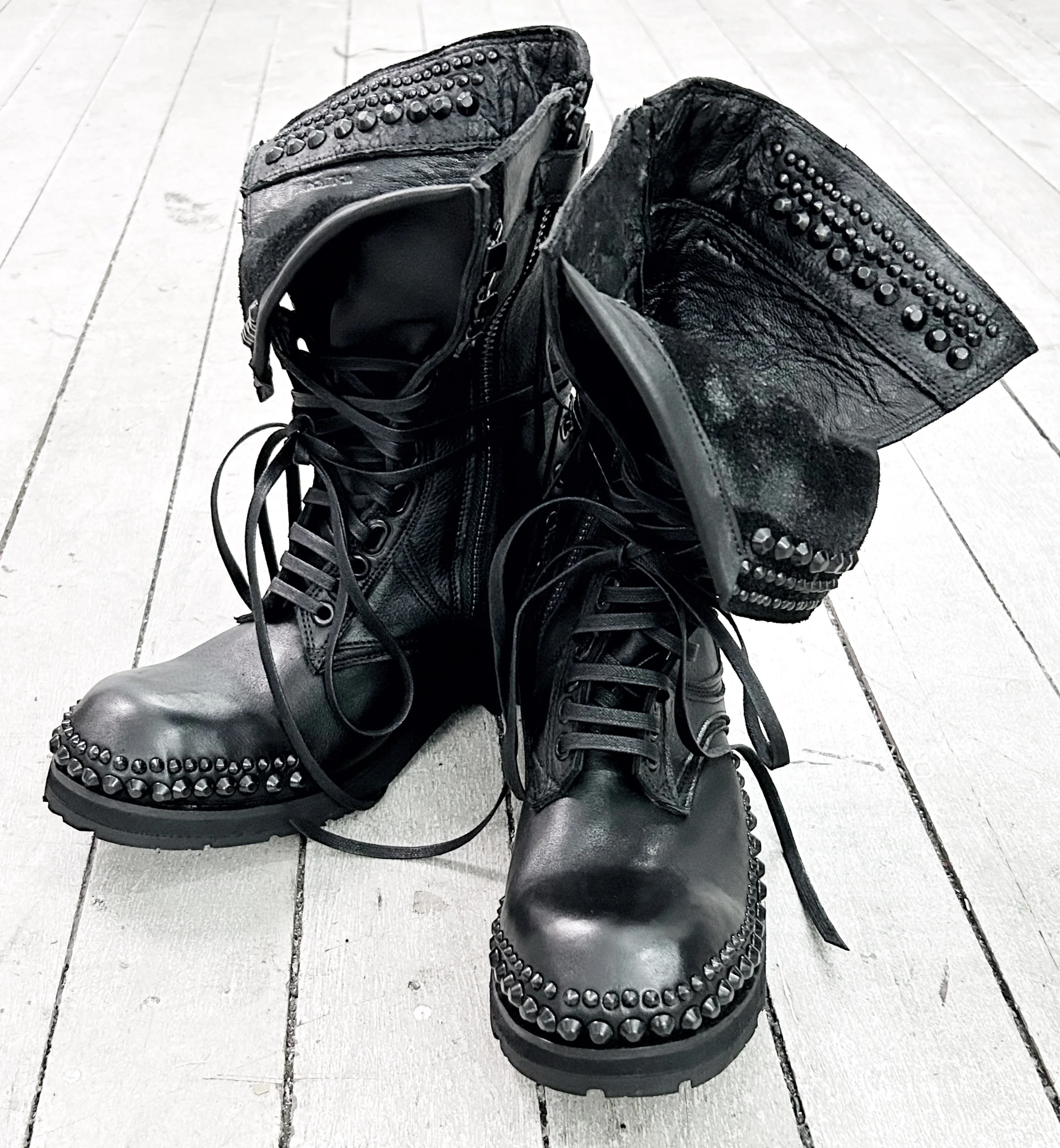 2402-BO02 Chrome Braided Boots 12 - Image 9