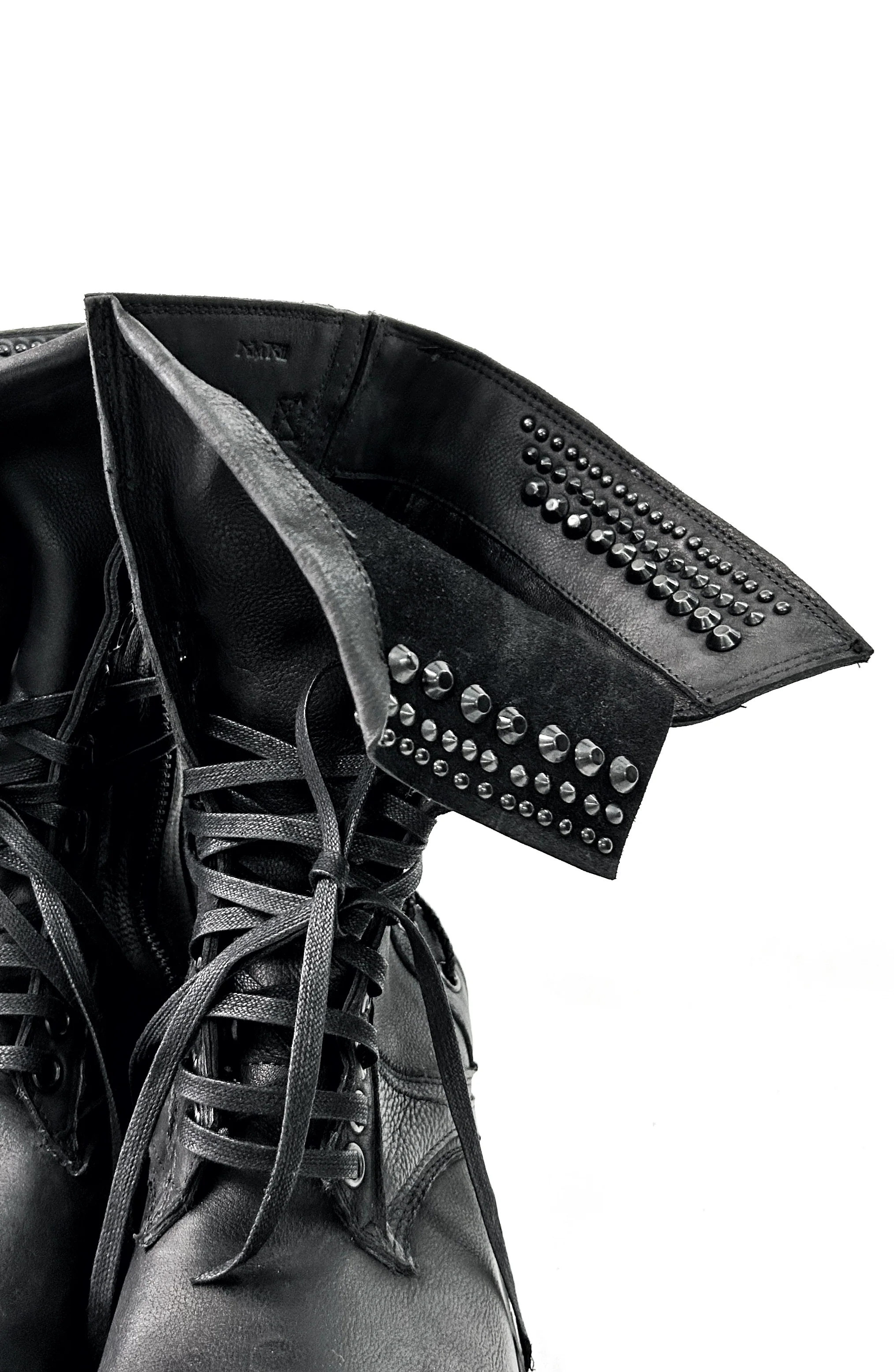 2402-BO03 Chrome Braided Boots 13 (No Studs) - Image 3