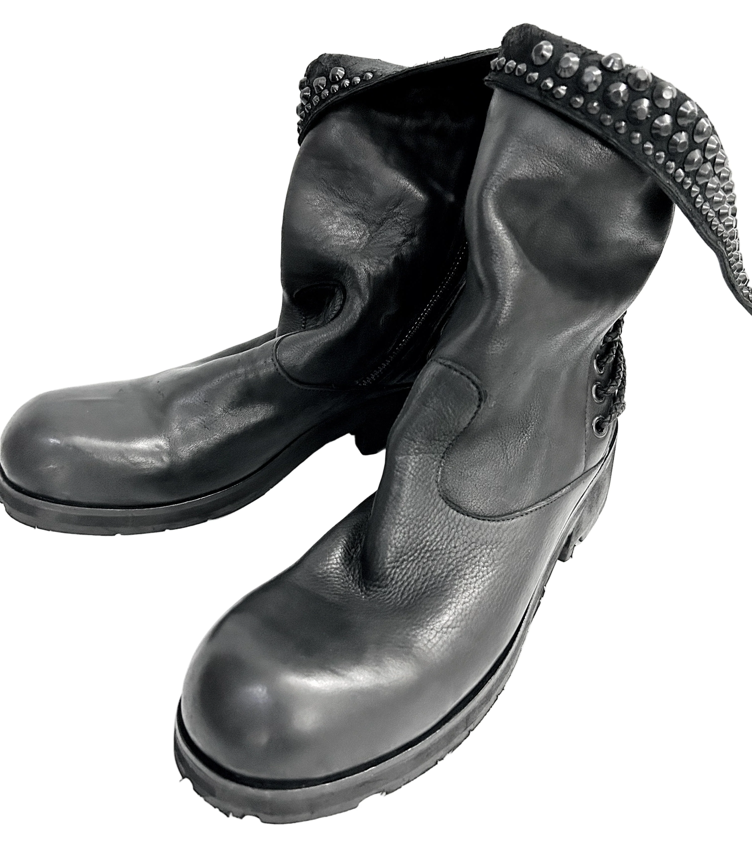 2402-BO05 Crush Braided Boots 02 - Image 2