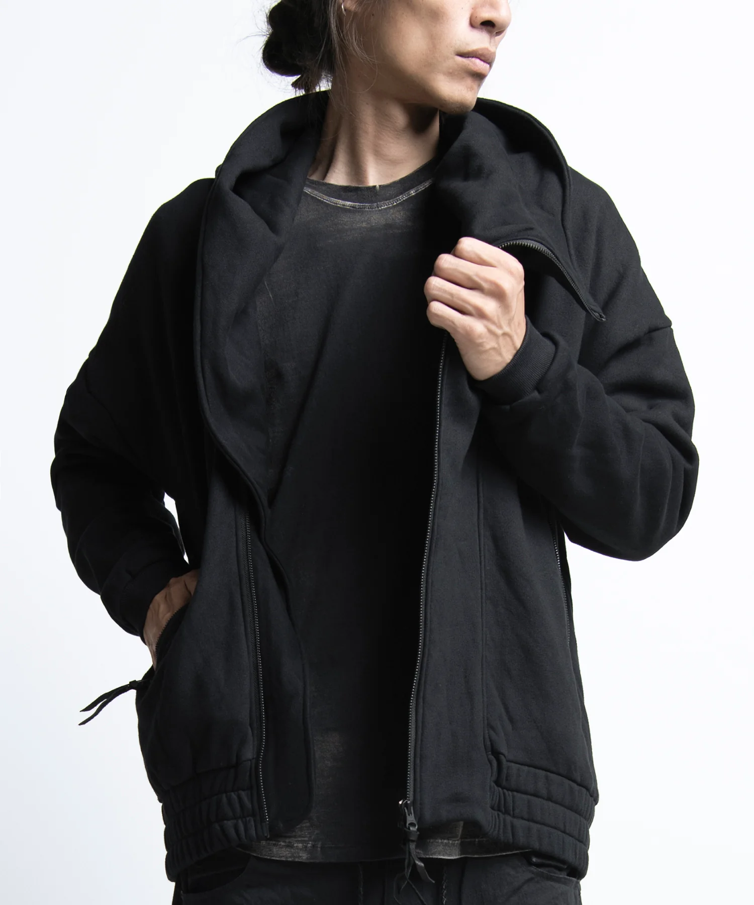 2402-JK10 Fleece Hooded Jacket - Image 2