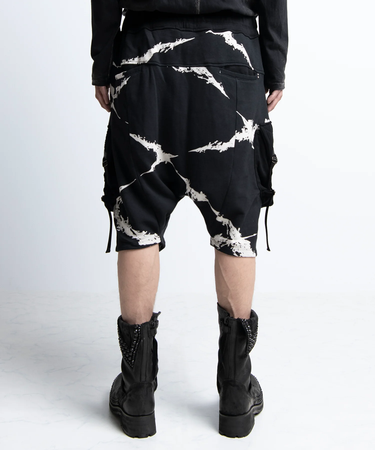 2402-PT08 Sweat Cotton Cross Shorts - Image 5