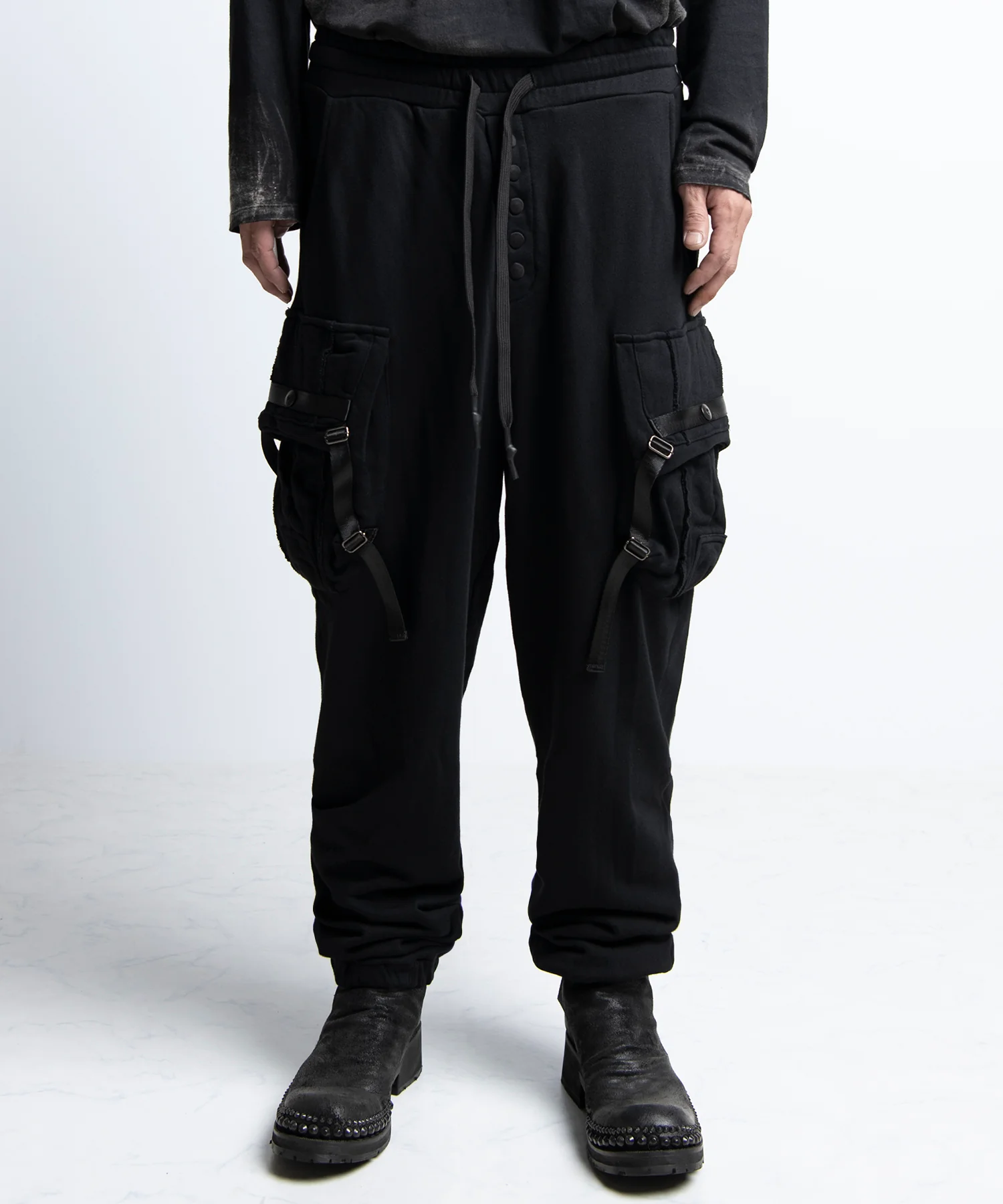 2402-PT14 Cotton Sweat Cargo Pants - Image 3