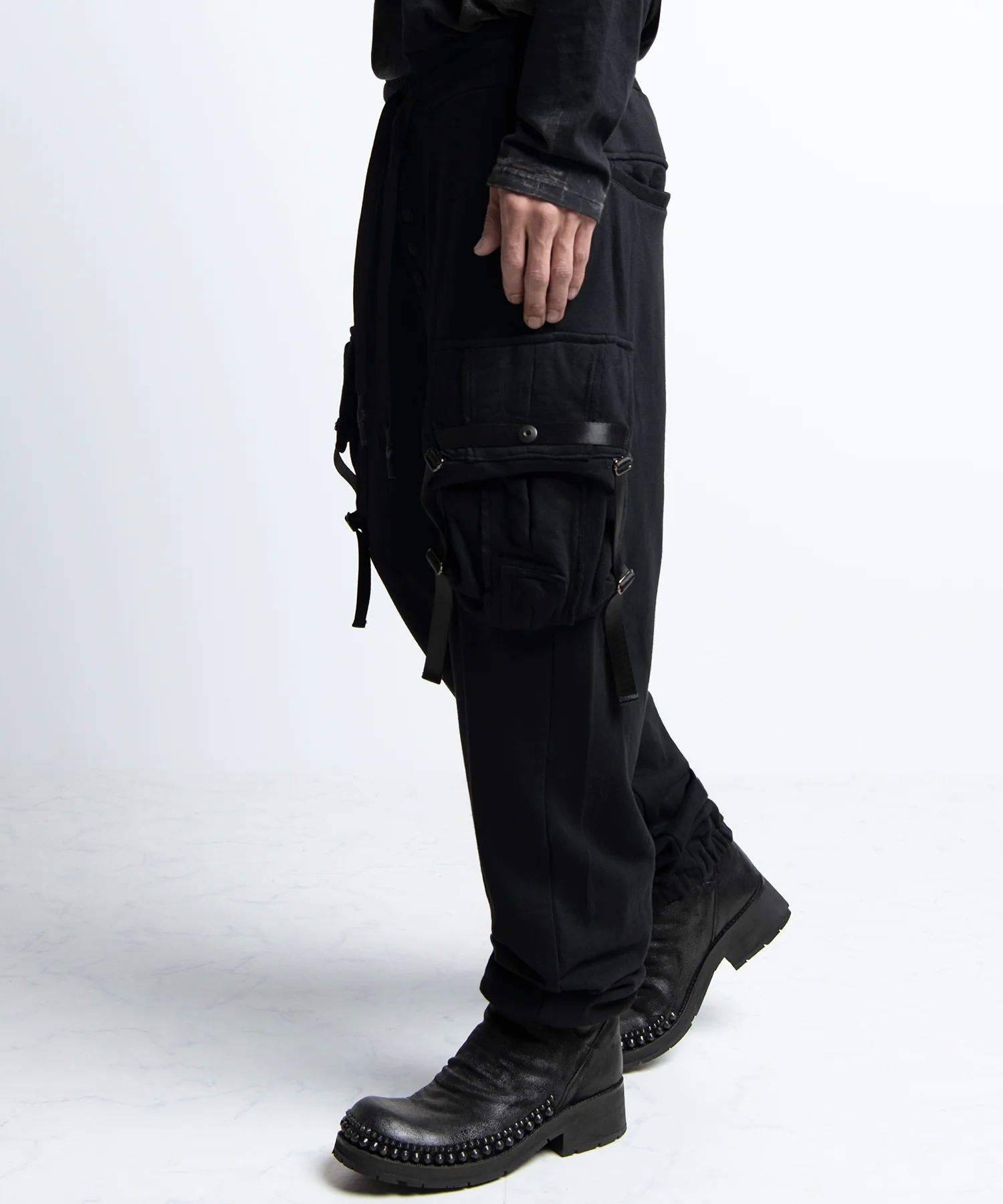 2402-PT14 Cotton Sweat Cargo Pants - Image 4