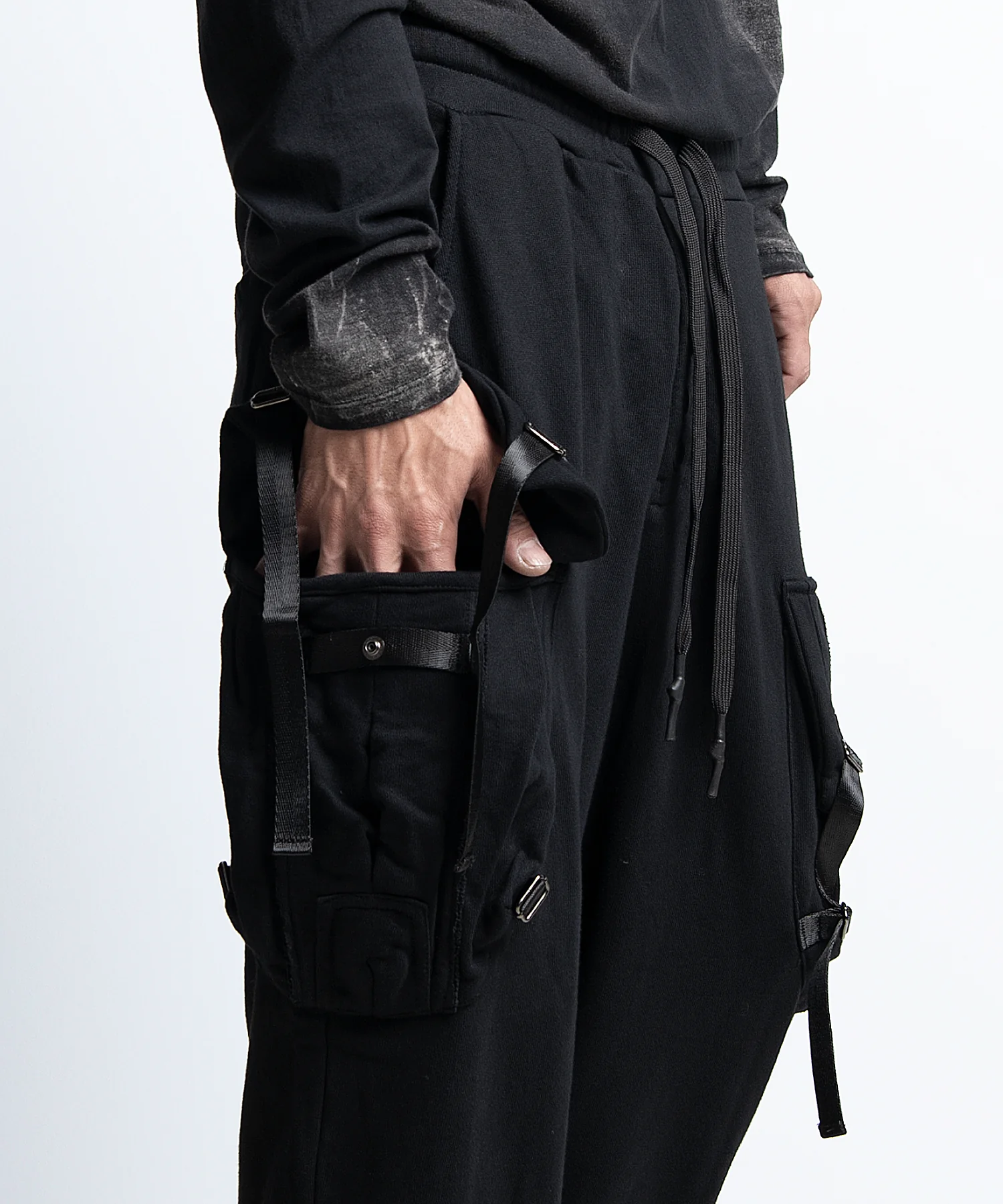 2402-PT14 Cotton Sweat Cargo Pants - Image 9