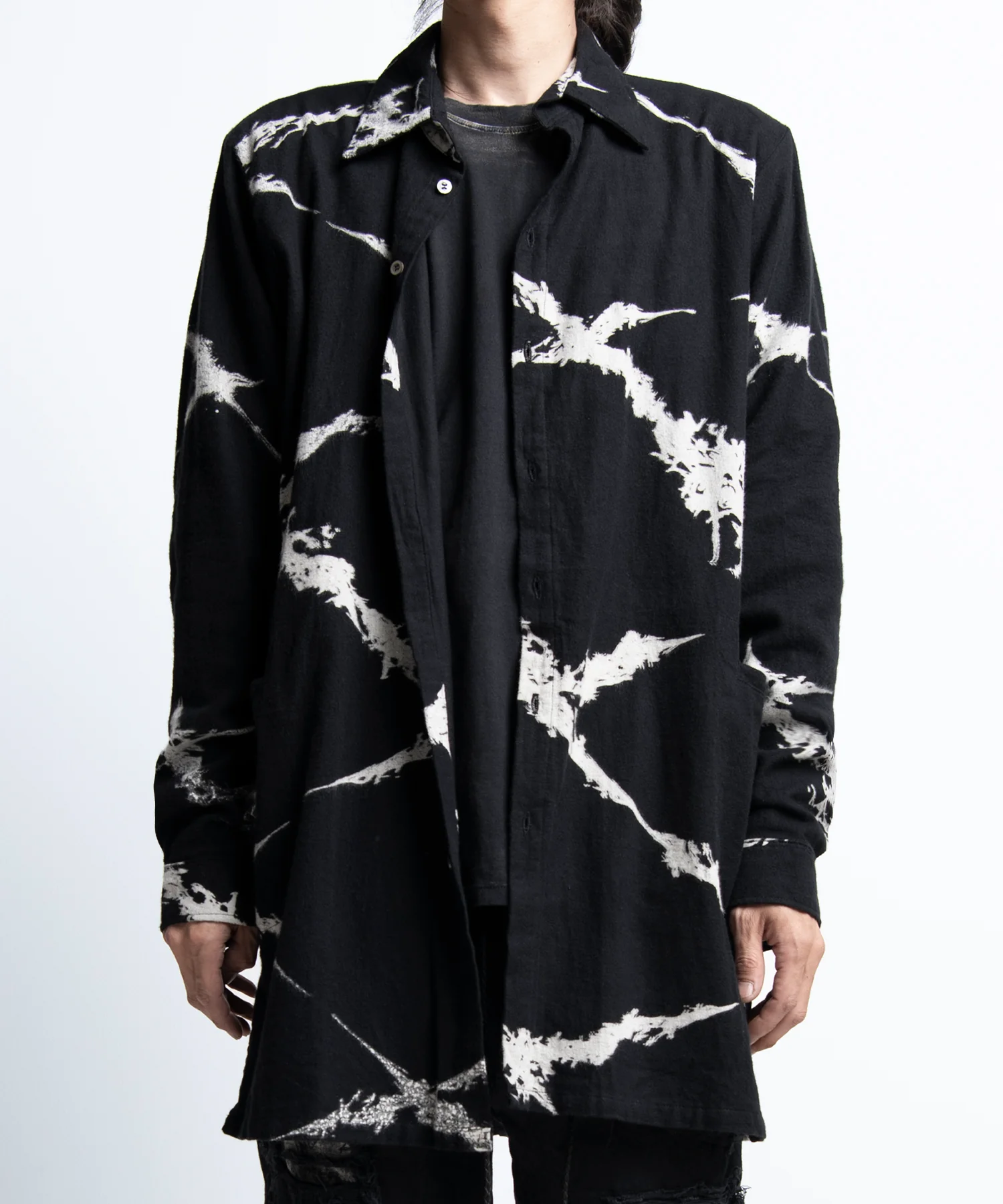 2402-SH05 Flannel Cross Long Shirt - Image 10