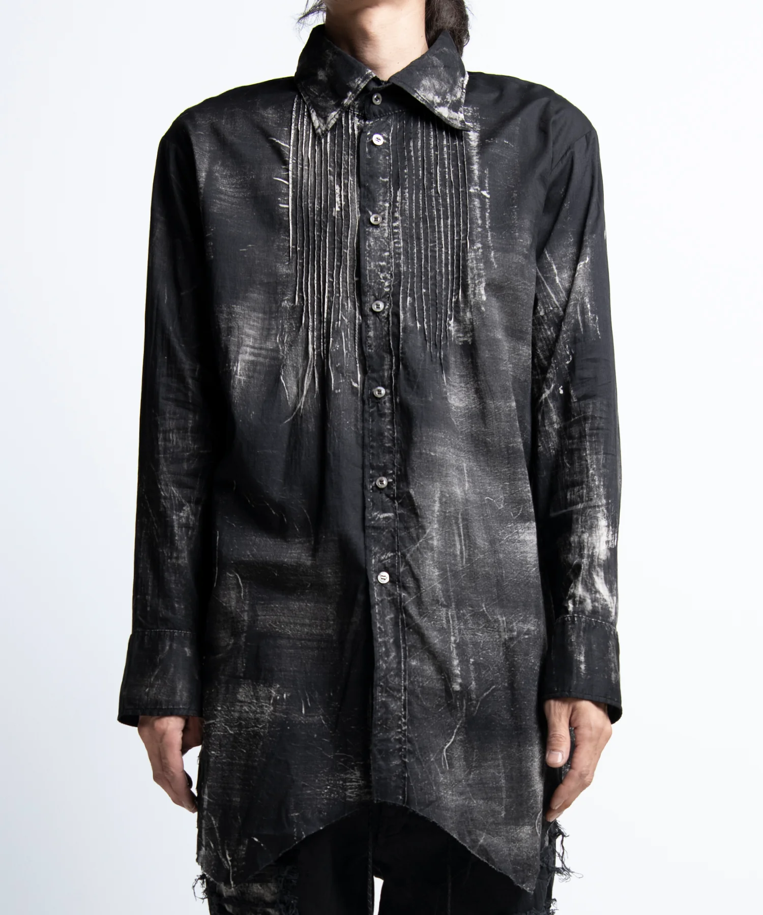 2402-SH07 Discharged Layered Shirt - Image 3