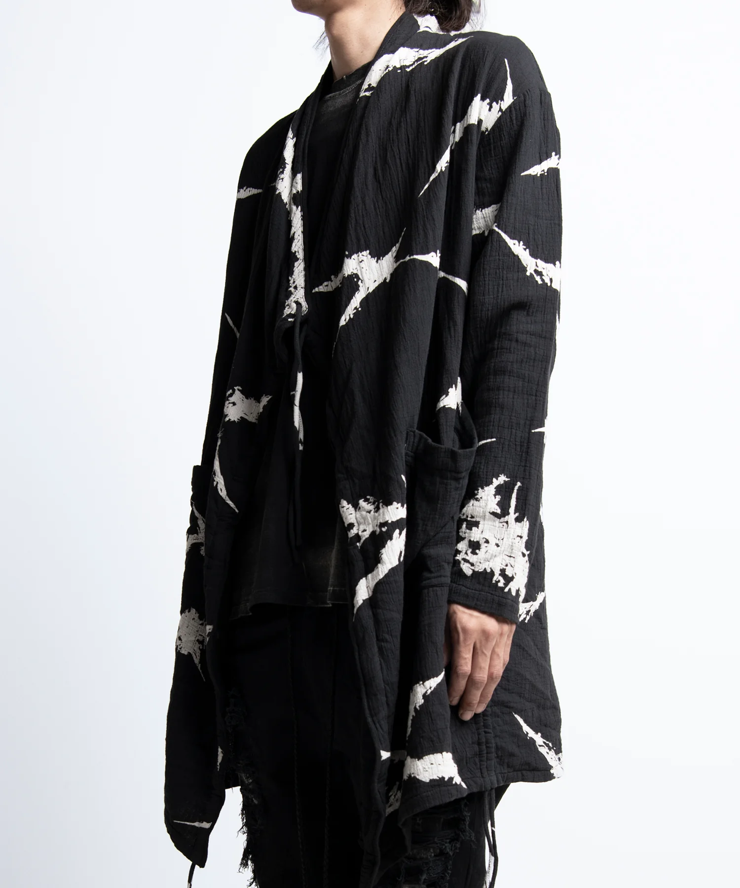 2402-TP10 Cross Gauze Cardigan - Image 3
