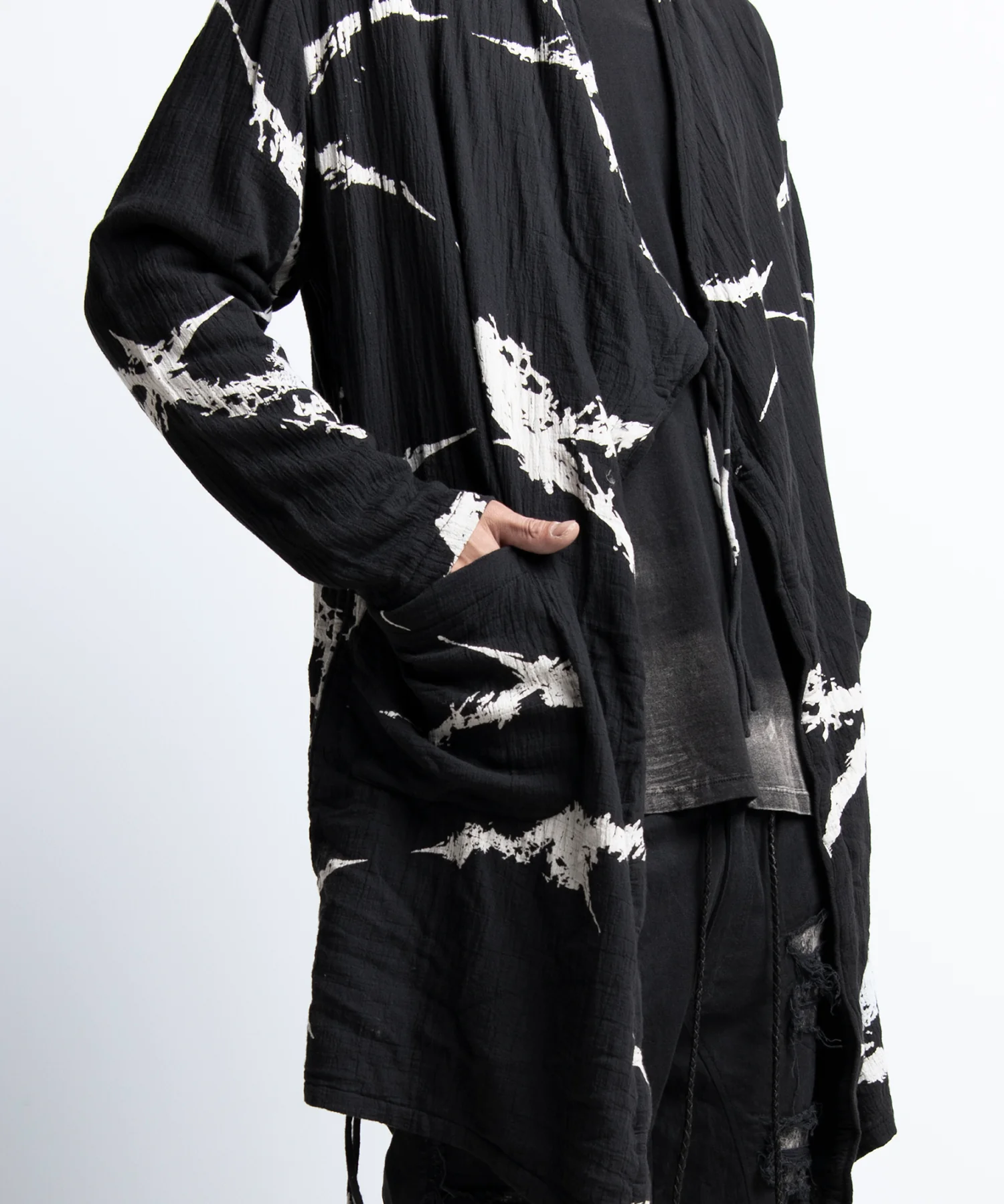 2402-TP10 Cross Gauze Cardigan - Image 6