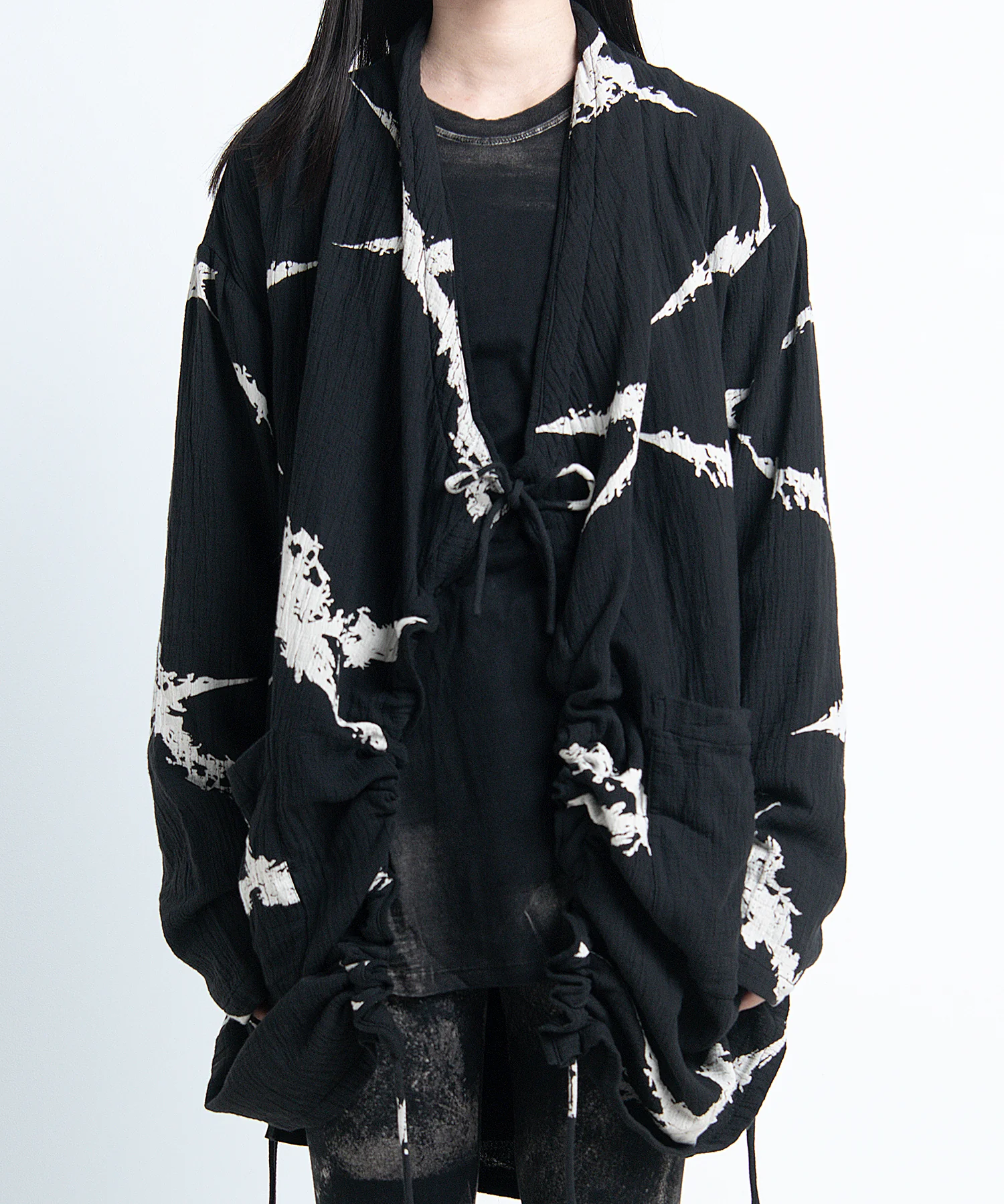 2402-TP10 Cross Gauze Cardigan -Women's- - Image 11