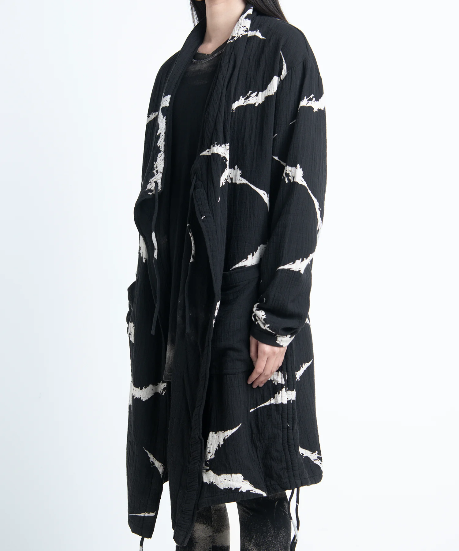 2402-TP10 Cross Gauze Cardigan -Women's- - Image 3