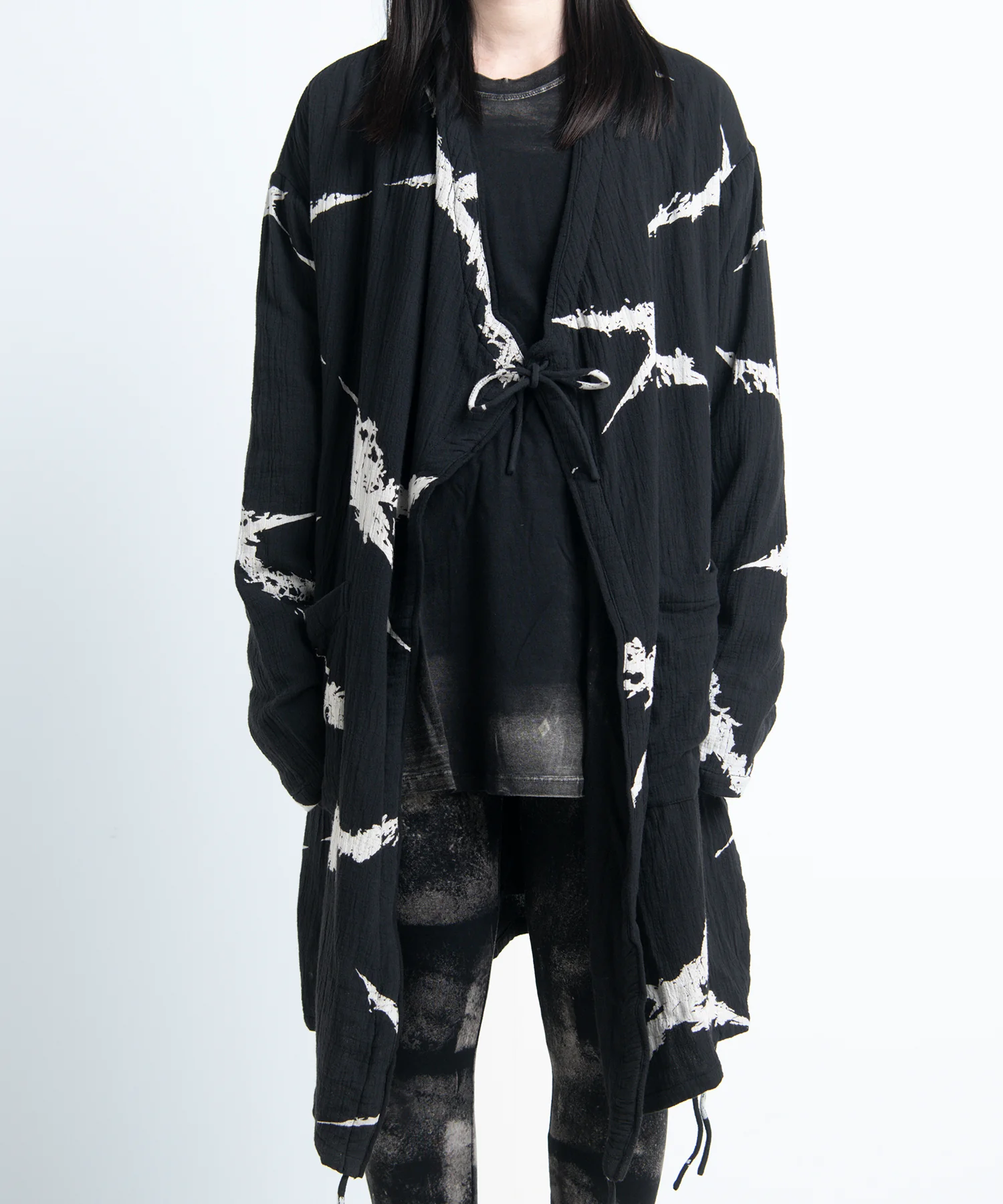 2402-TP10 Cross Gauze Cardigan -Women's- - Image 8