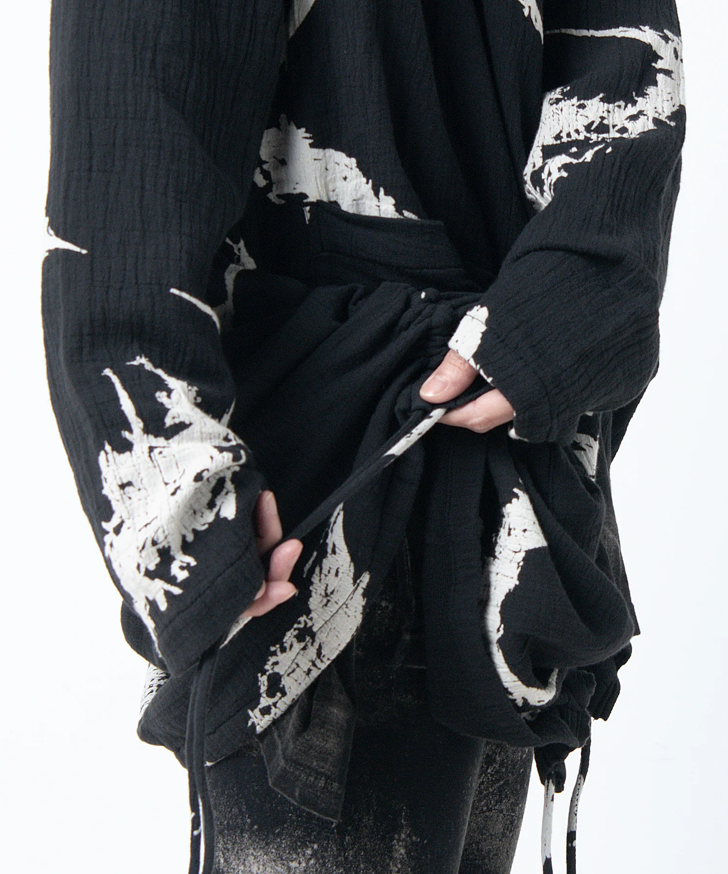 2402-TP10 Cross Gauze Cardigan -Women's- - Image 9