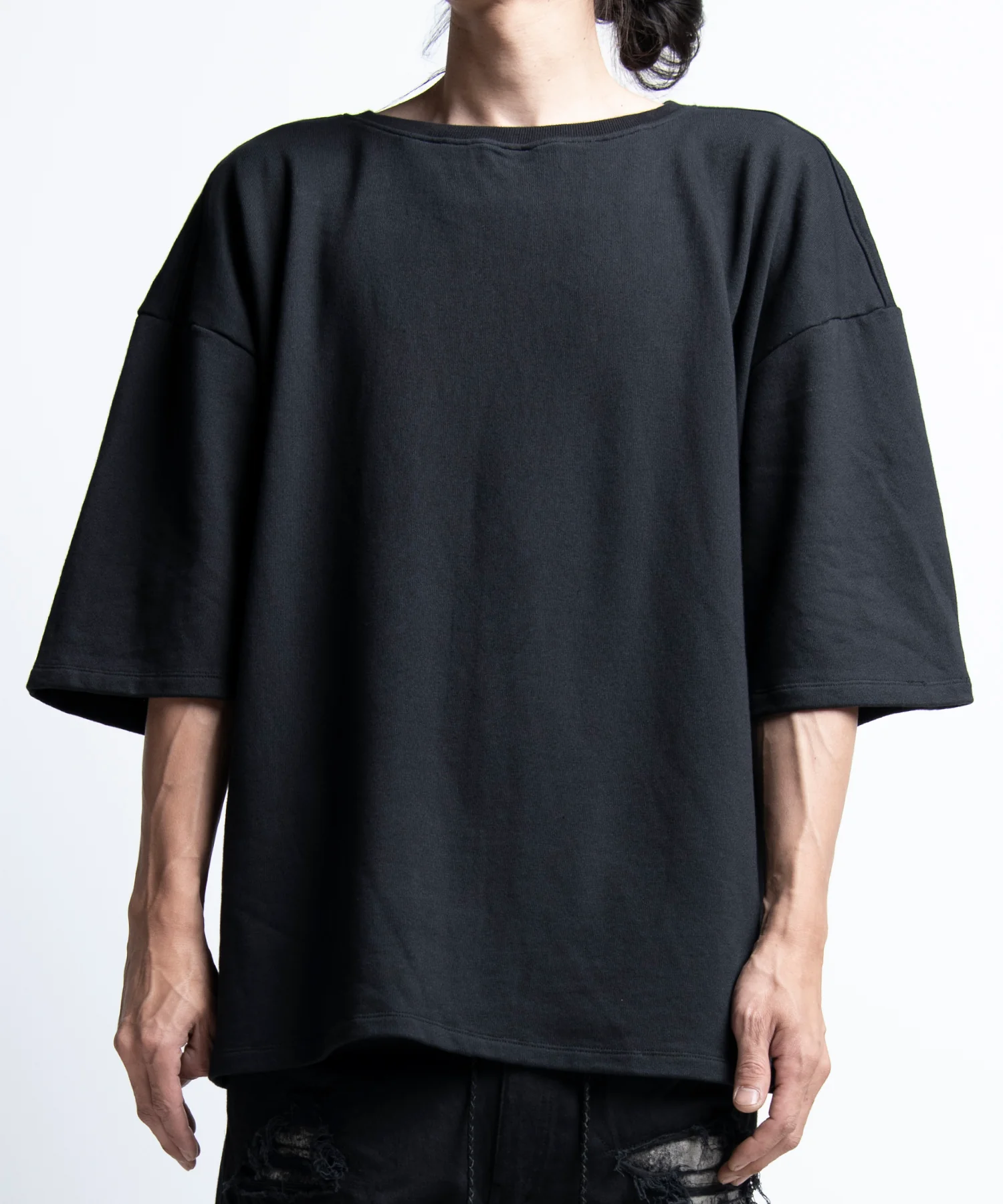 2402-TP13 Hand Stitch Half Sleeve Top - Image 3
