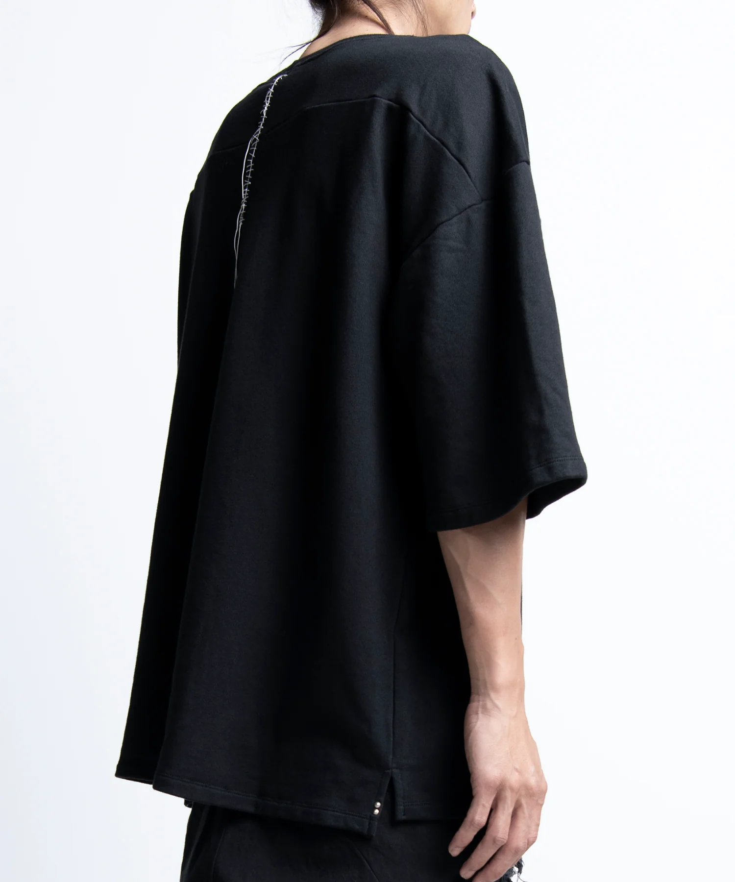 2402-TP13 Hand Stitch Half Sleeve Top - Image 6