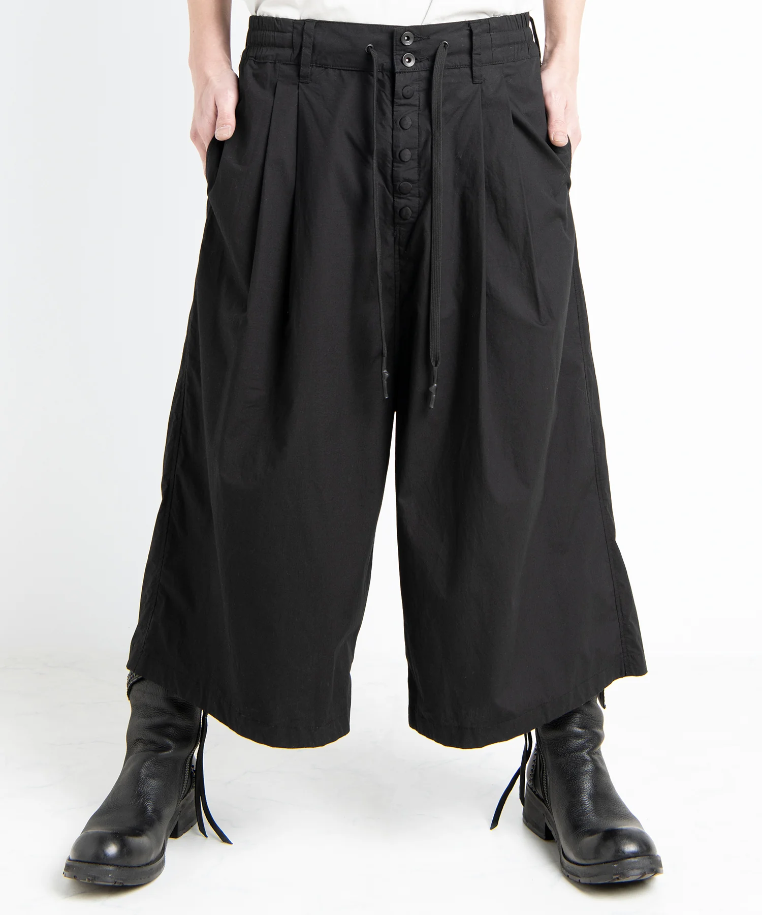 2501-PT02 Cotton Wide Tuck Pants - Image 15