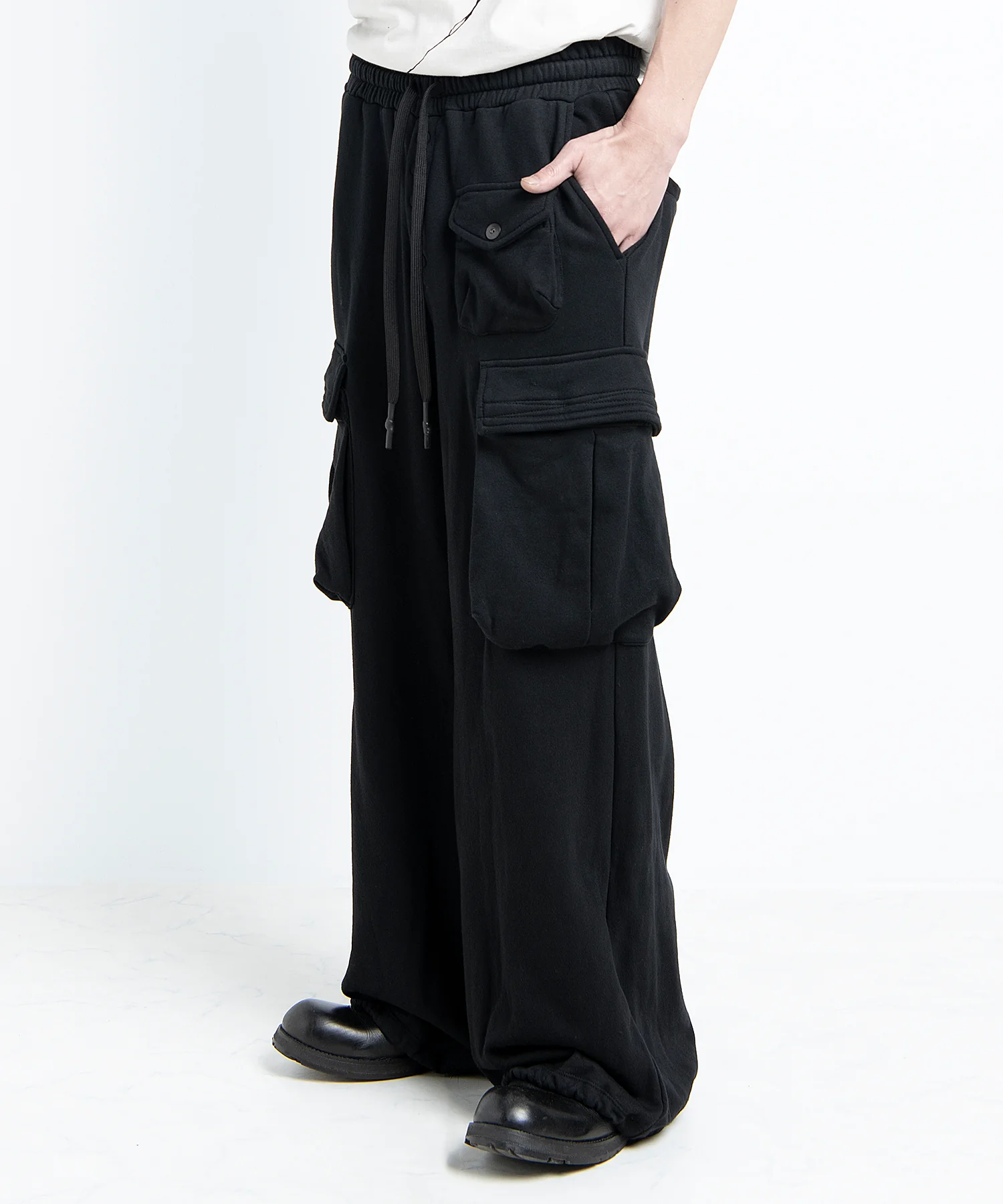 2501-PT07 Sweat Wide Cargo Pants - Image 10