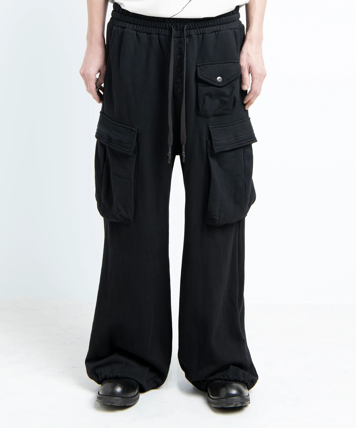 2501-PT07 Sweat Wide Cargo Pants - Image 3