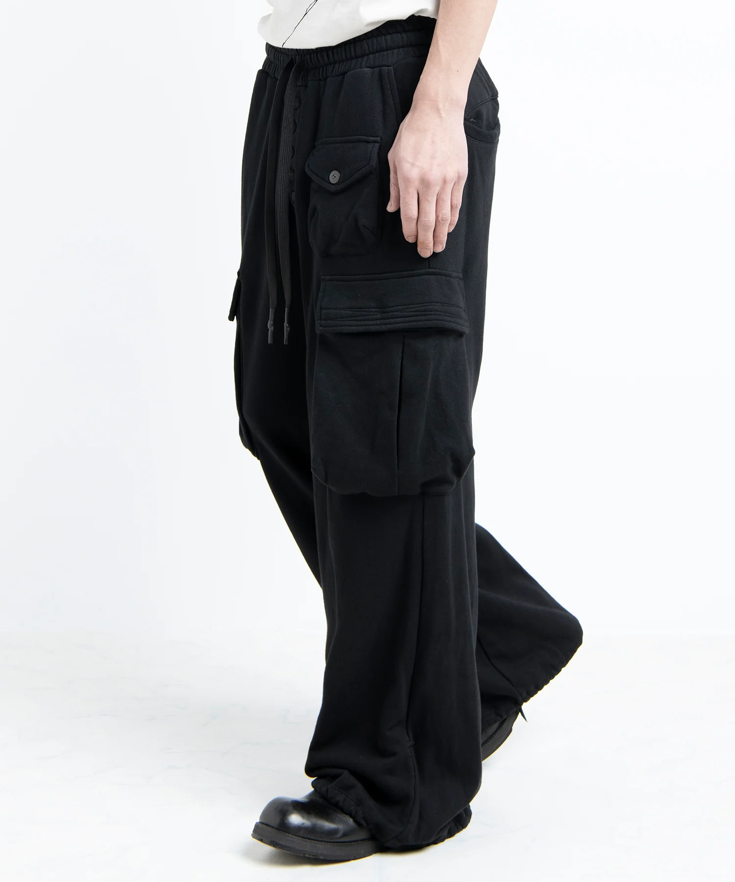 2501-PT07 Sweat Wide Cargo Pants - Image 4