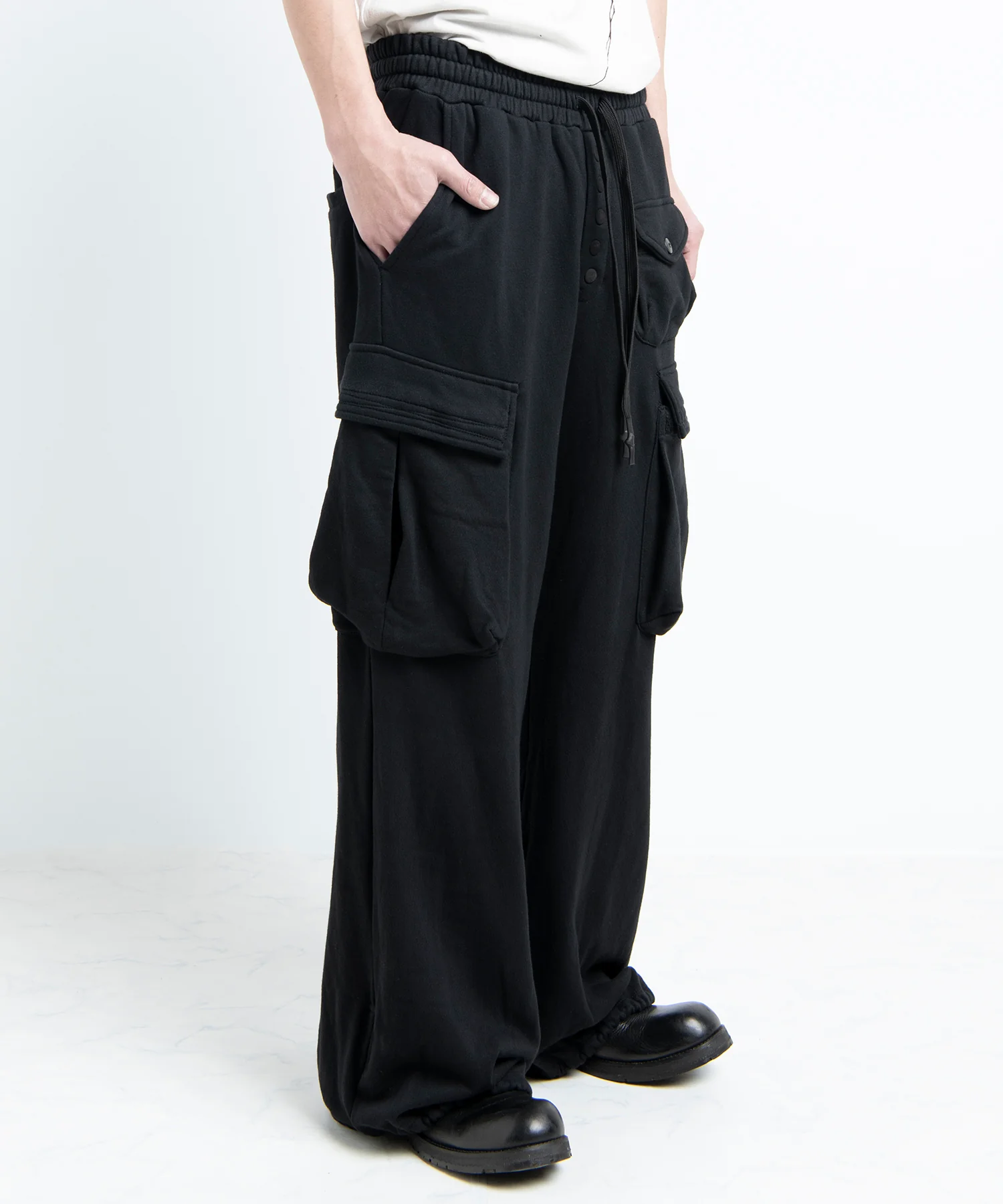 2501-PT07 Sweat Wide Cargo Pants - Image 7