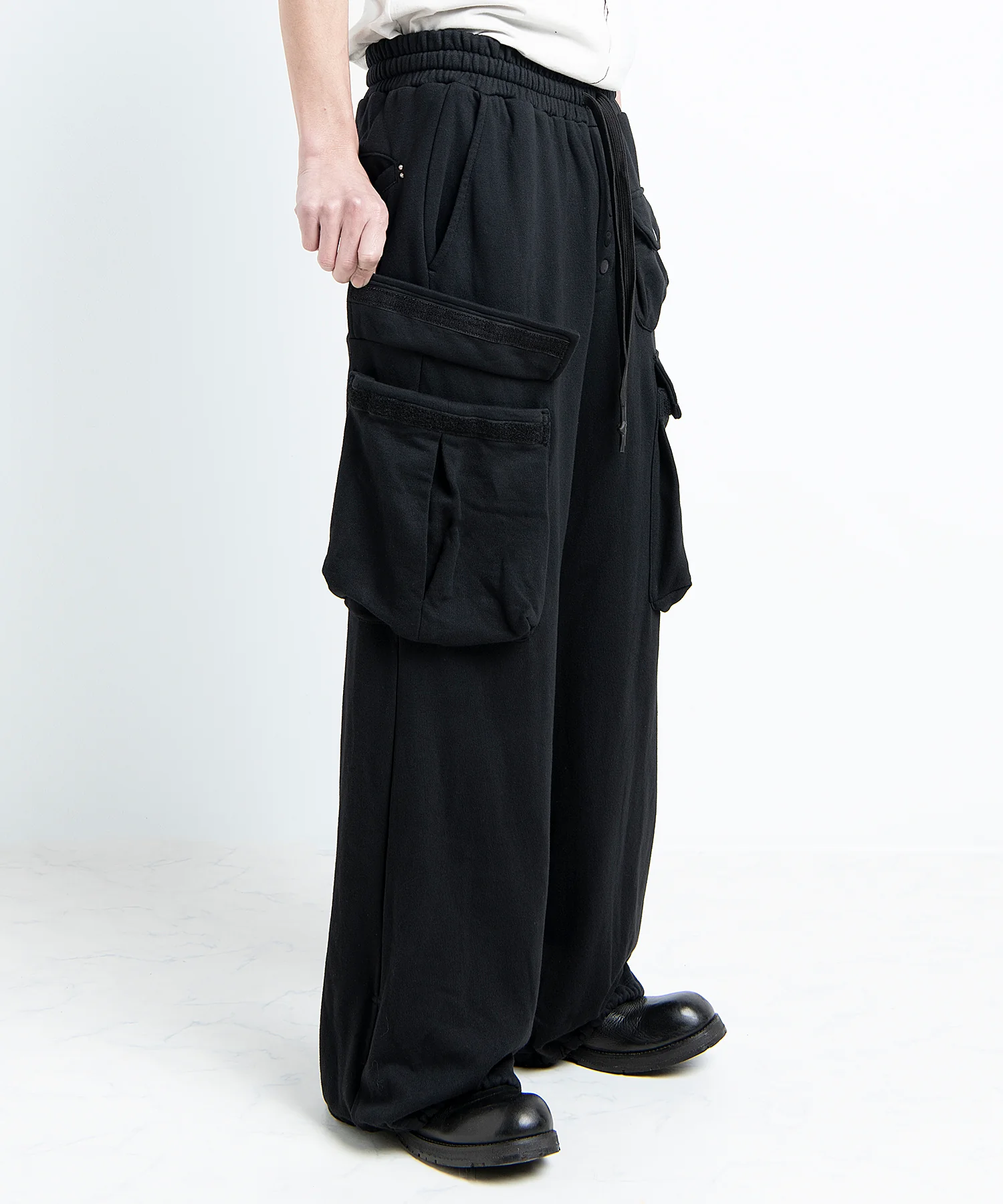 2501-PT07 Sweat Wide Cargo Pants - Image 8