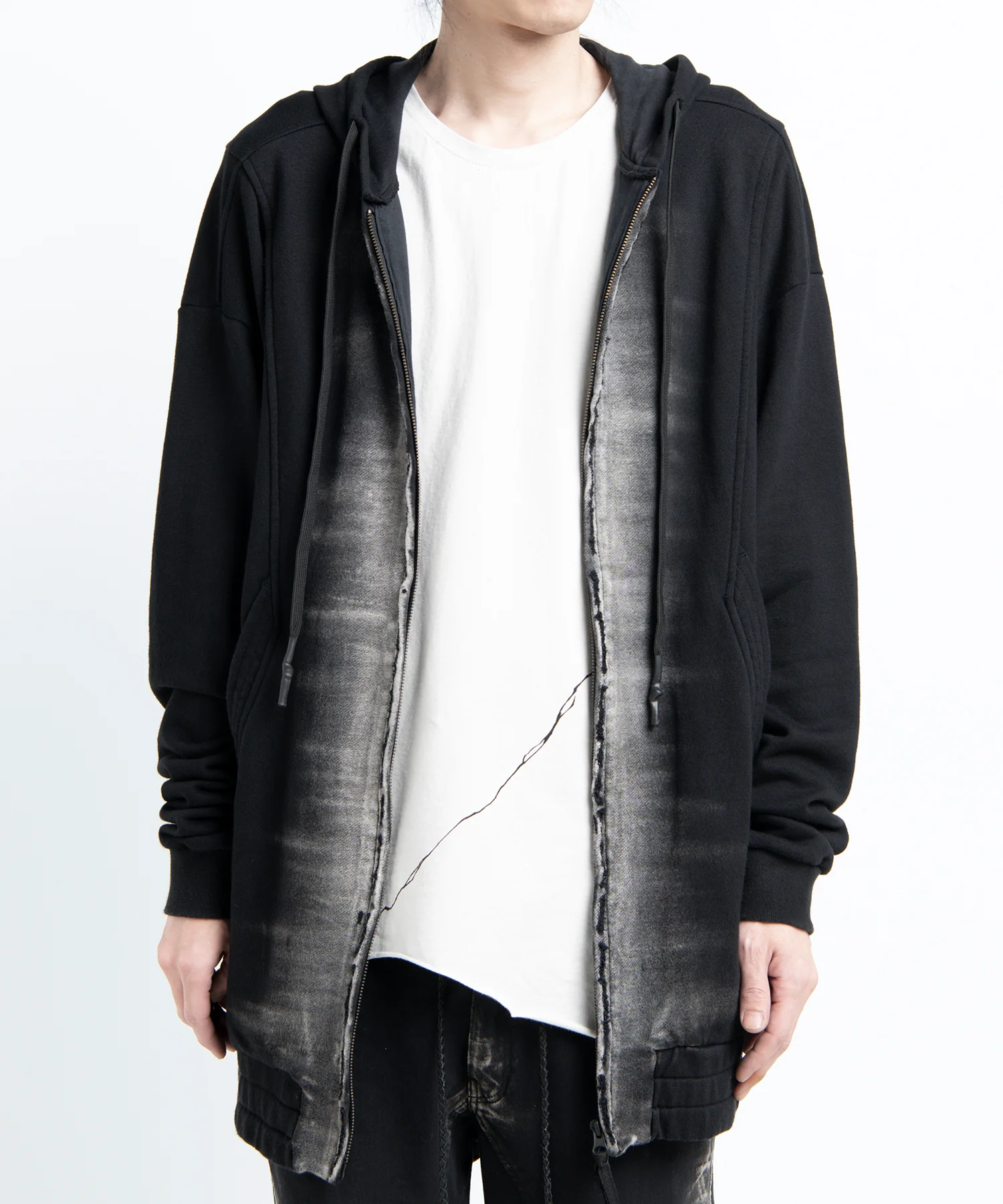 2501-TP05 Black Shadow Long Parka - Image 3