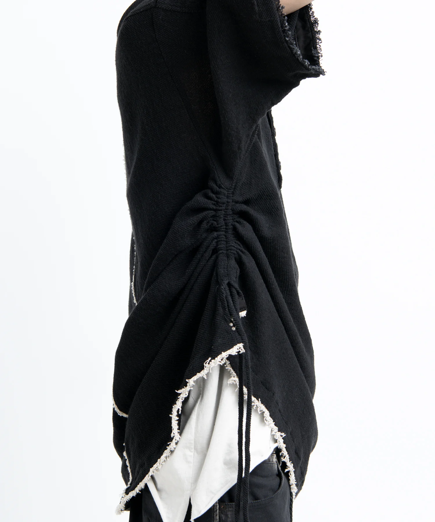2501-TP06 Side Shirring Henry Top 03 - Image 10