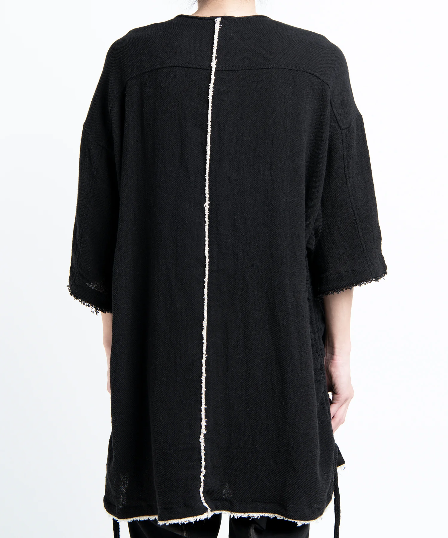2501-TP06 Side Shirring Henry Top 03 - Image 5