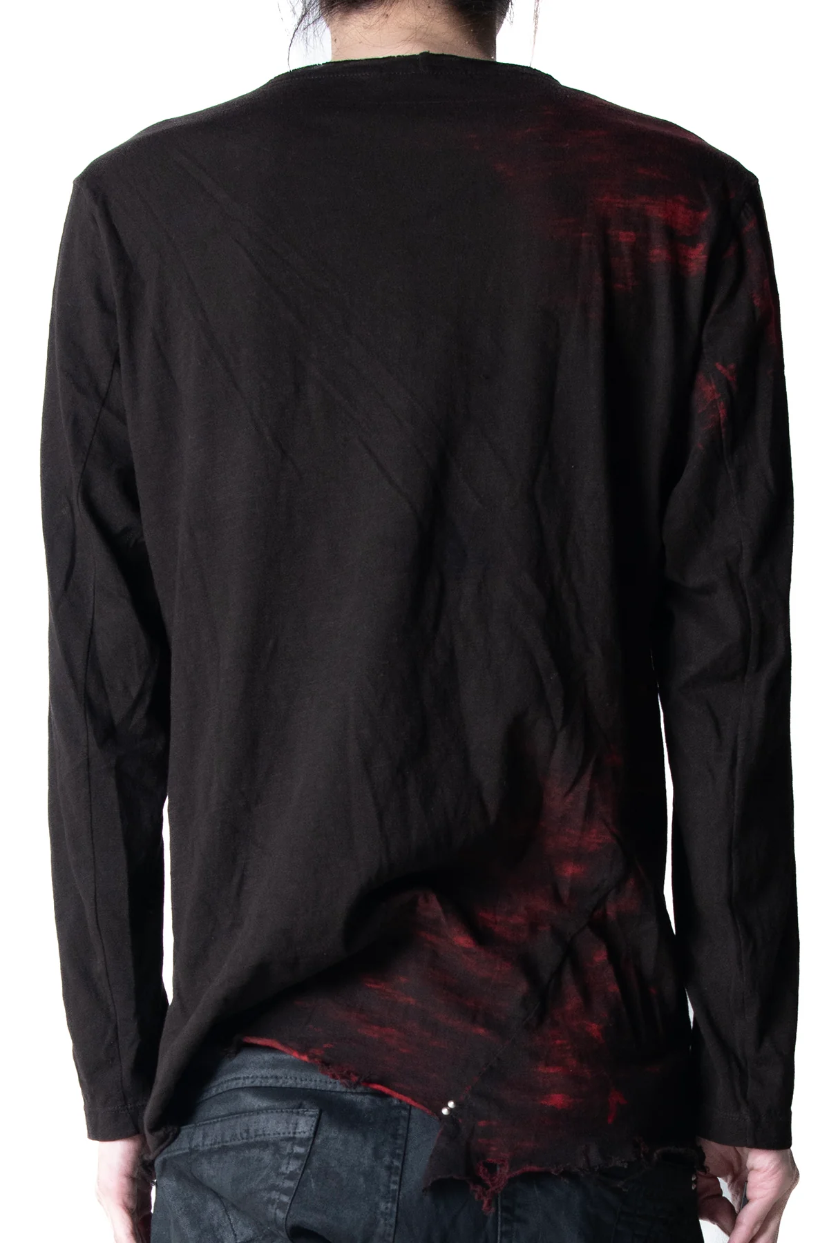 2502-CT02/LS Black Shadow Slash Cut / LS_Black/Red - Image 3